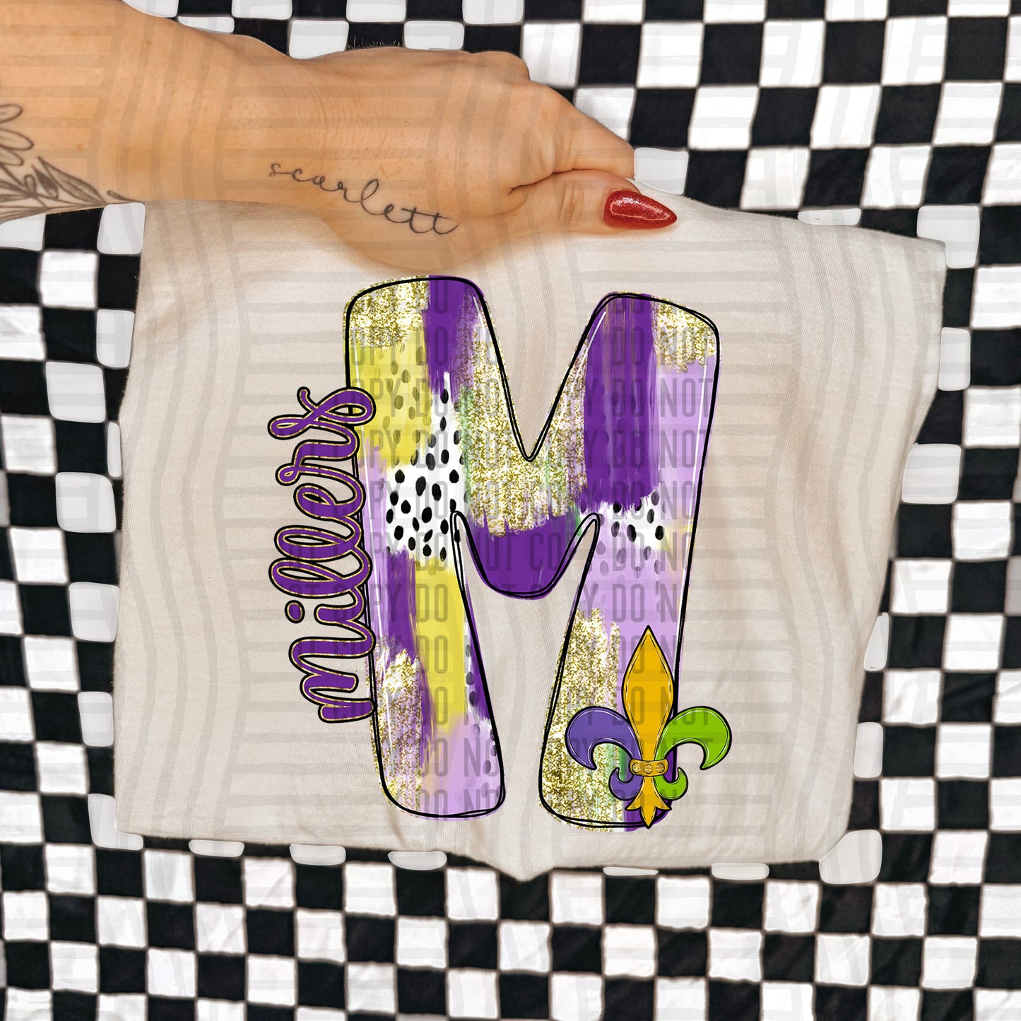 Mardi Mascots Custom + Dropdown  - 300 dpi Digital Download