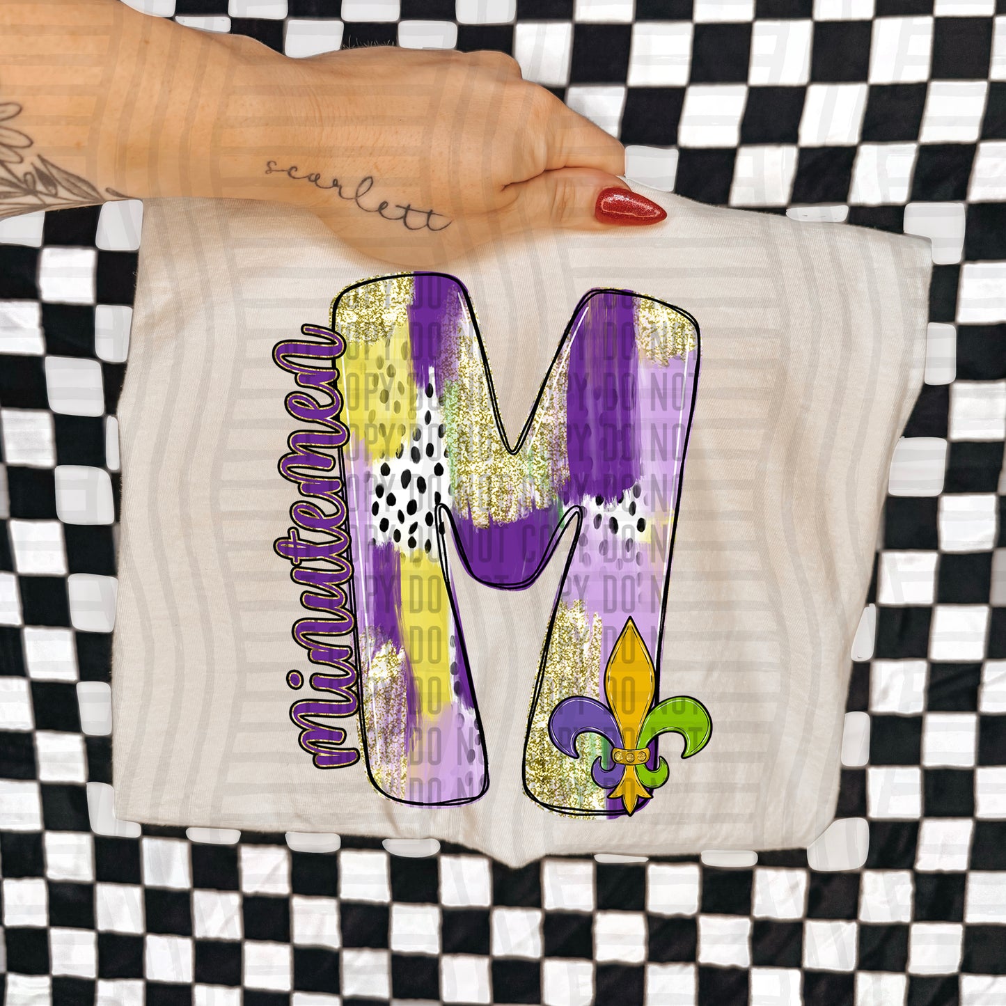 Mardi Mascots Custom + Dropdown  - 300 dpi Digital Download