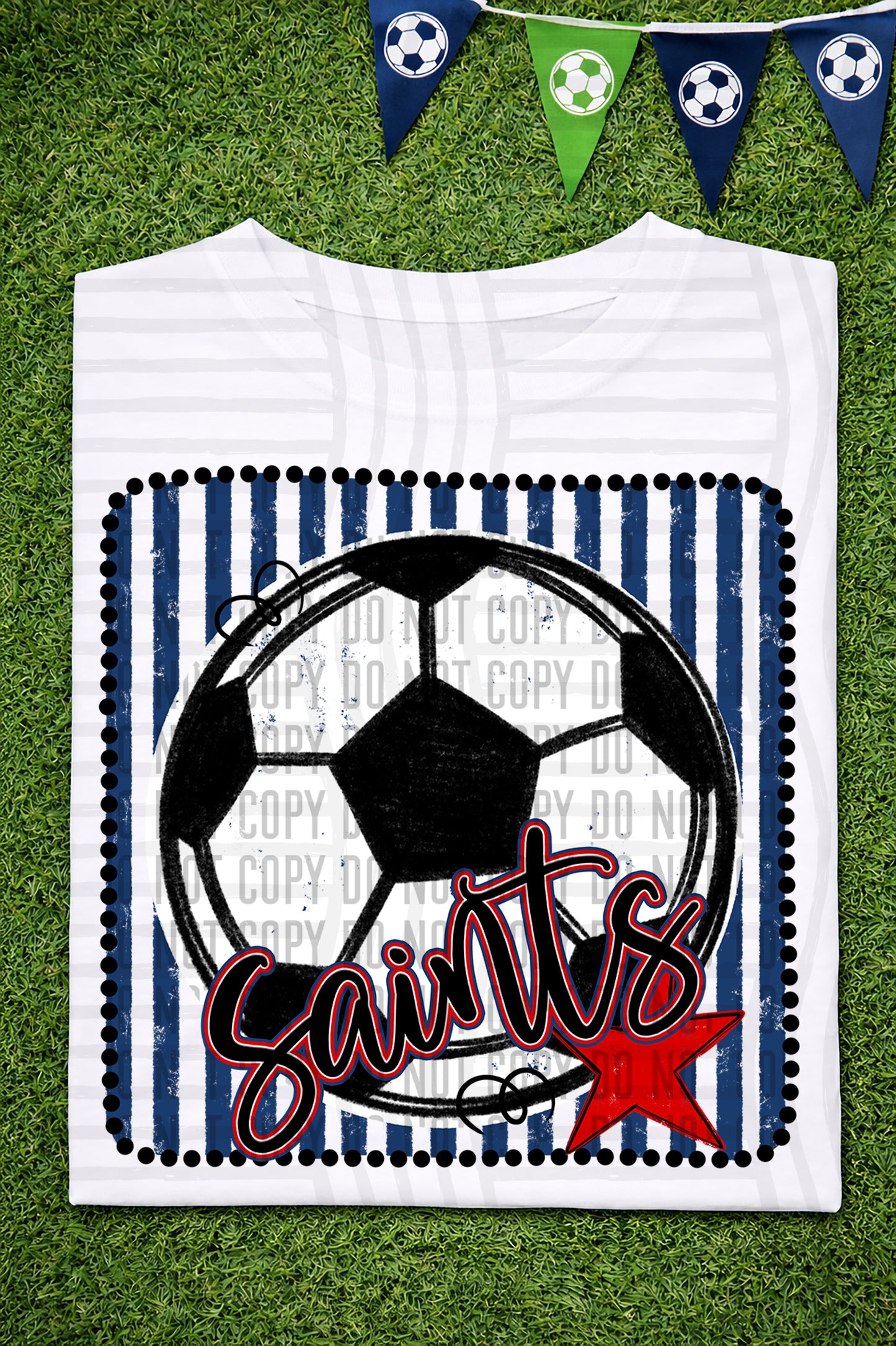 Soccer RWB Framed -  Custom + DROPDOWN - 300 DPI digital download