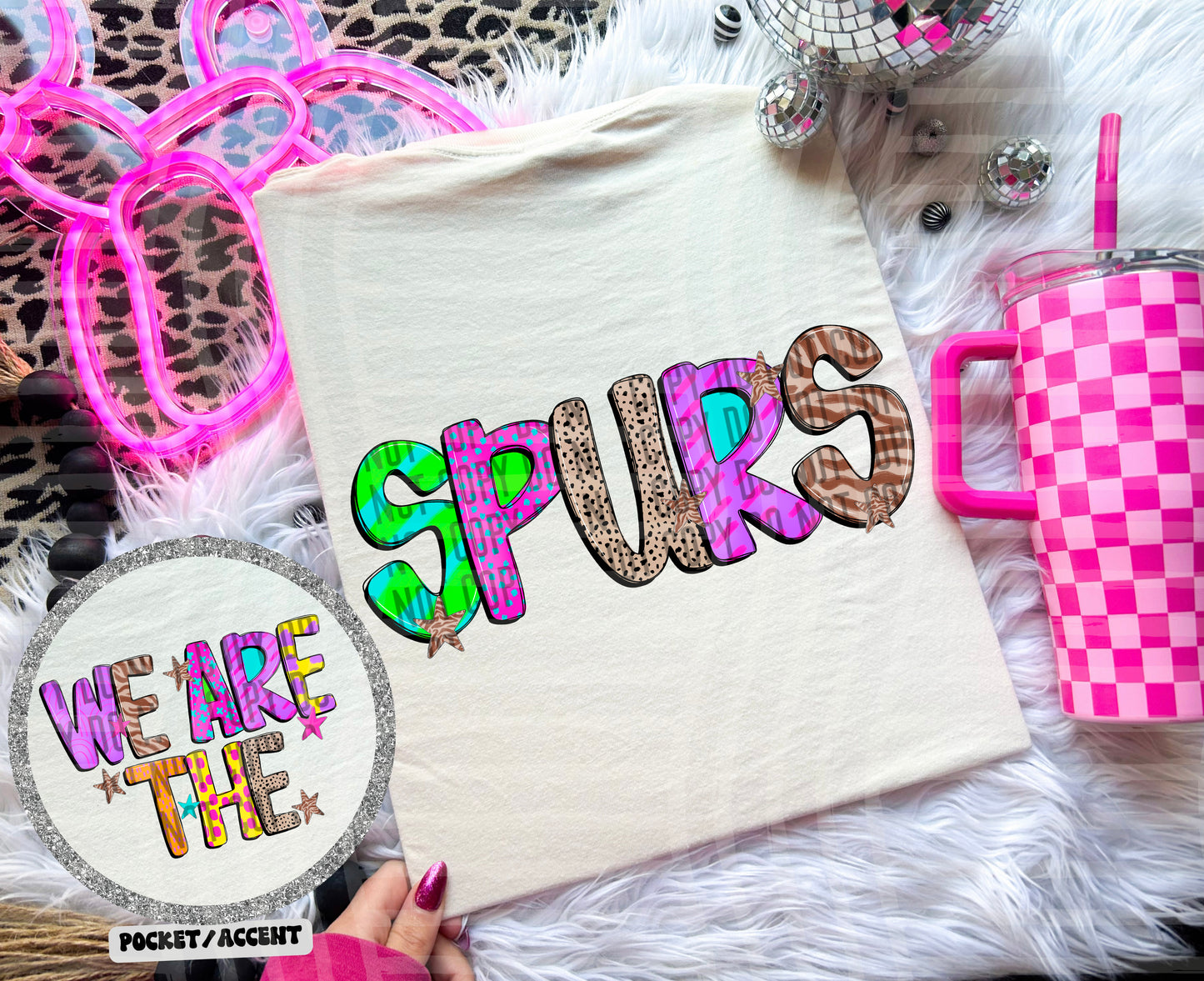 Funky Mix Up - Optional POCKET - Custom + Dropdown  - 300 dpi Digital Download