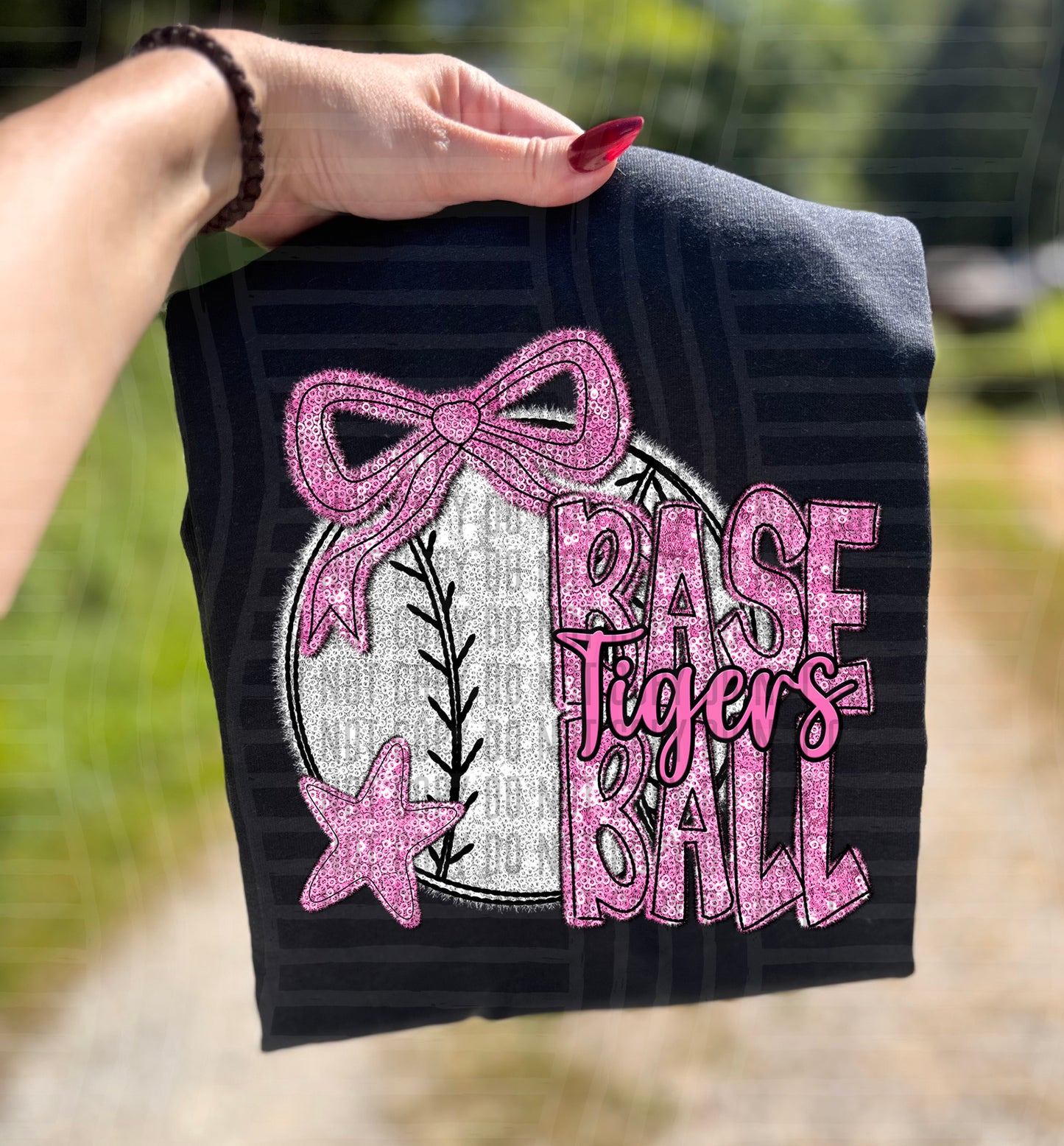 Baseball Mascots - Faux Sequin - Custom + Dropdown - 300 dpi Digital Download
