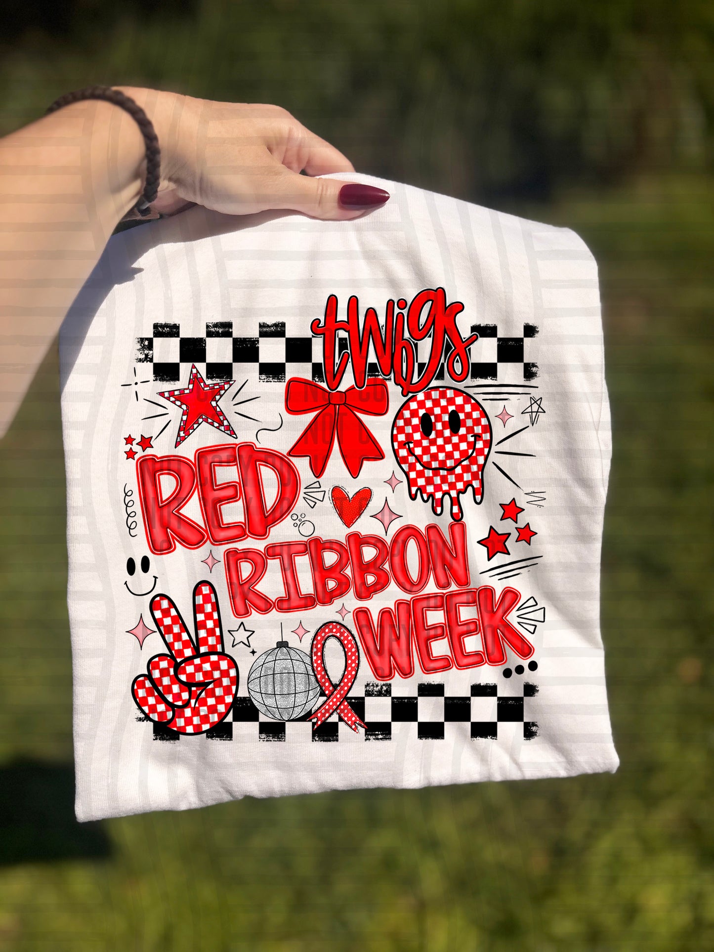 RED RIBBON WEEK - 300 dpi Digital Download