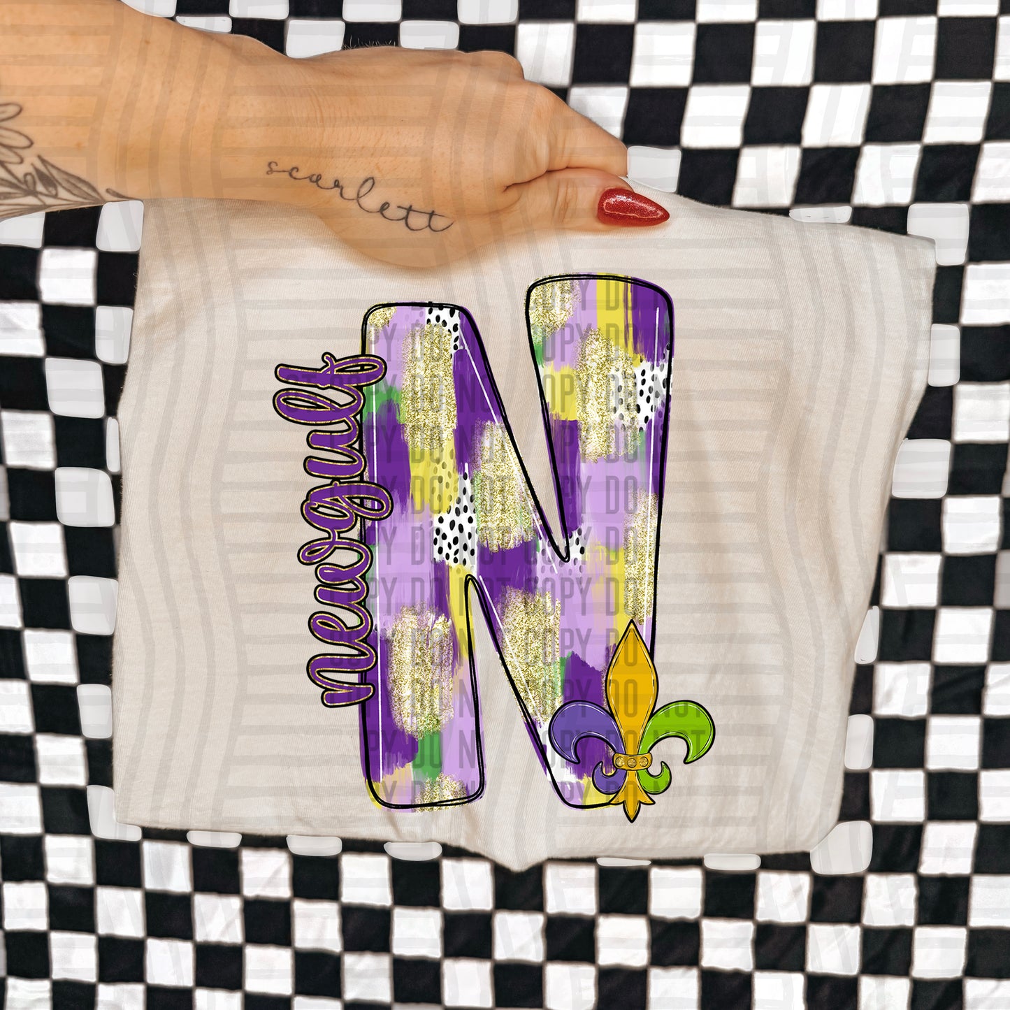 Mardi Mascots Custom + Dropdown  - 300 dpi Digital Download