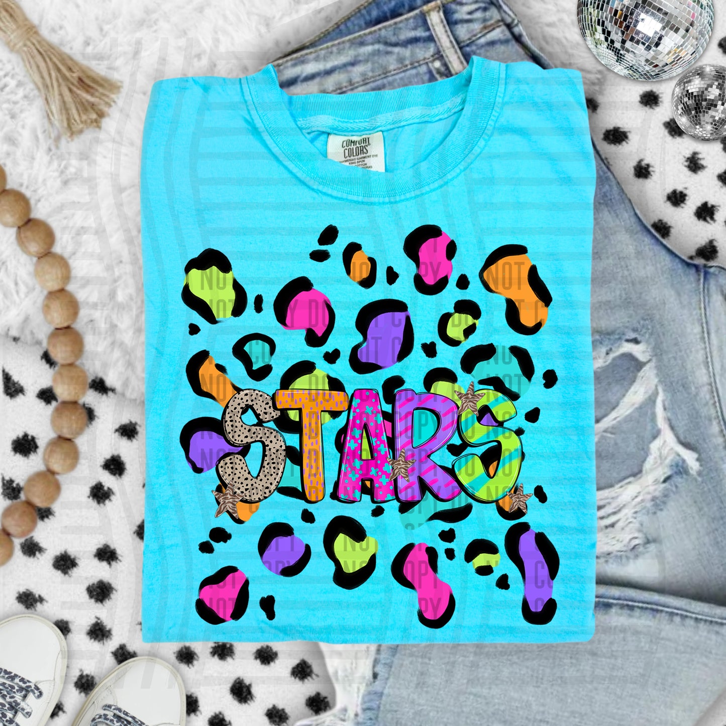 Funky Mix-Up Leopard Spot Mascots - Custom + Dropdown - 300 dpi Digital Download