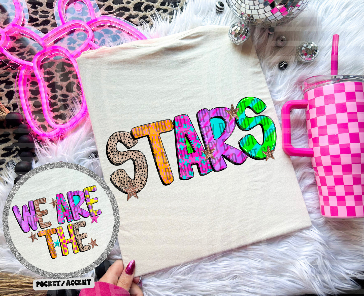 Funky Mix Up - Optional POCKET - Custom + Dropdown  - 300 dpi Digital Download