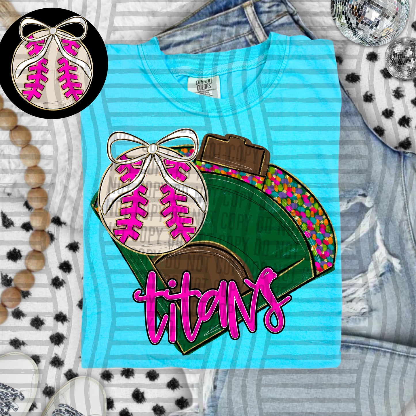 Preppy Baseball Field -optional pocket + Custom + Dropdown - 300 dpi Digital Download