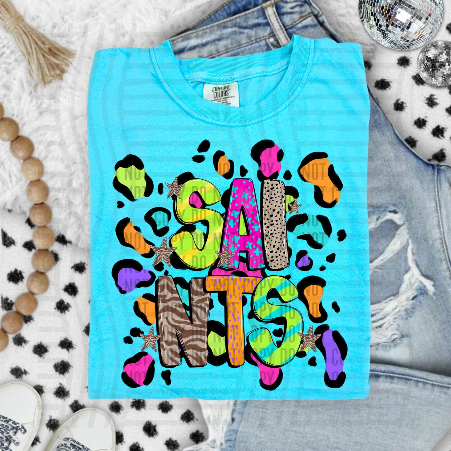 Funky Mix-Up Leopard Spot Mascots - Custom + Dropdown - 300 dpi Digital Download