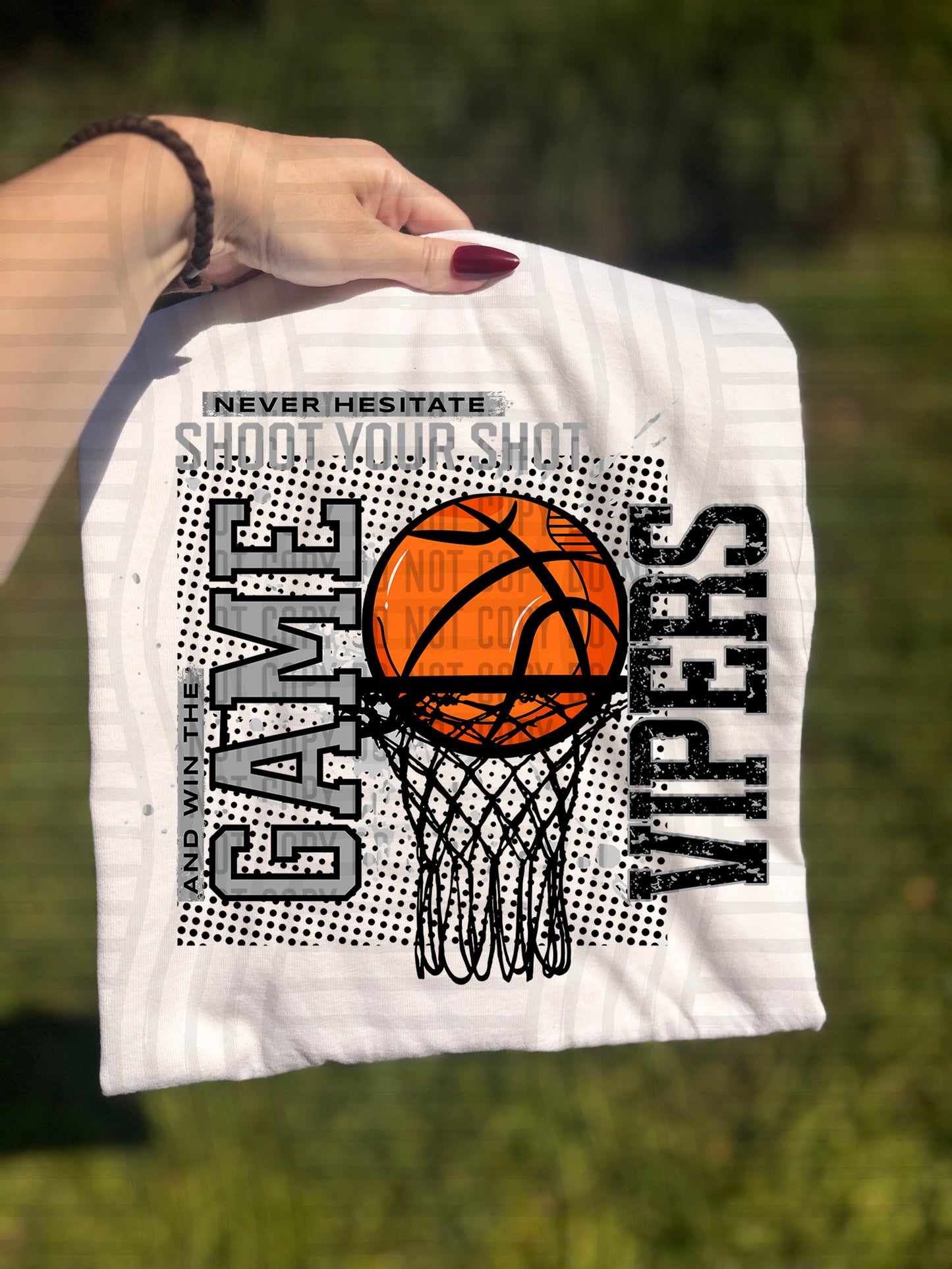 Basketball Never Hesitate - 300 dpi Digital Download