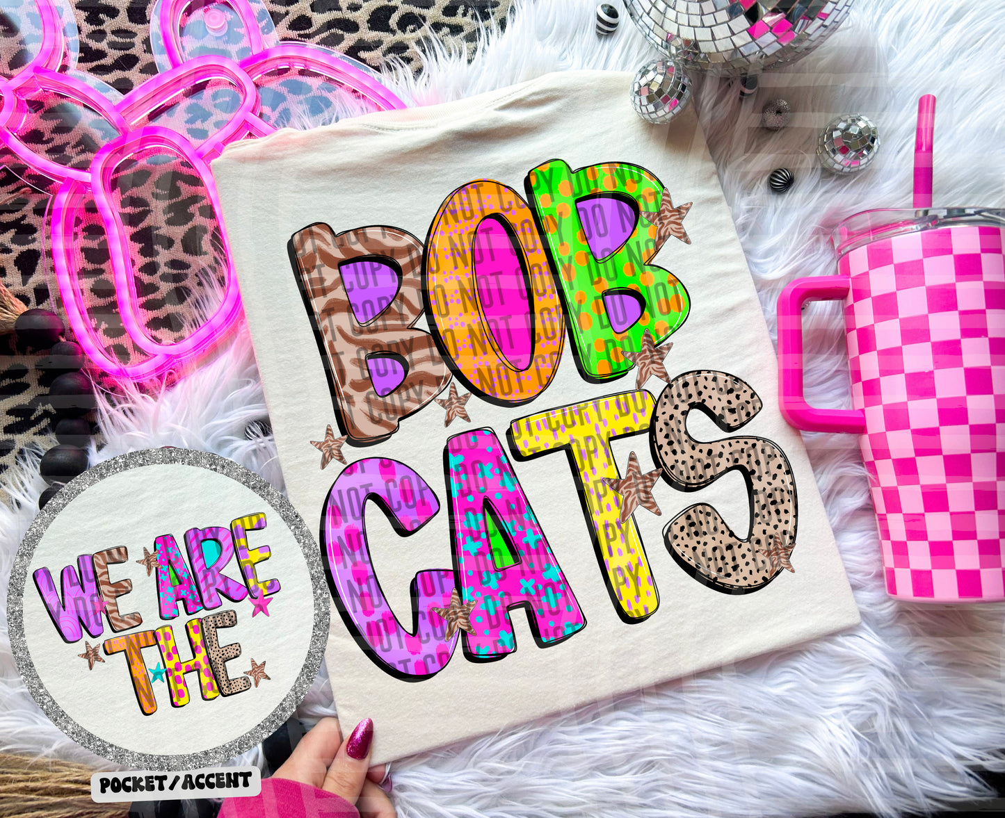 Funky Mix Up - Optional POCKET - Custom + Dropdown  - 300 dpi Digital Download