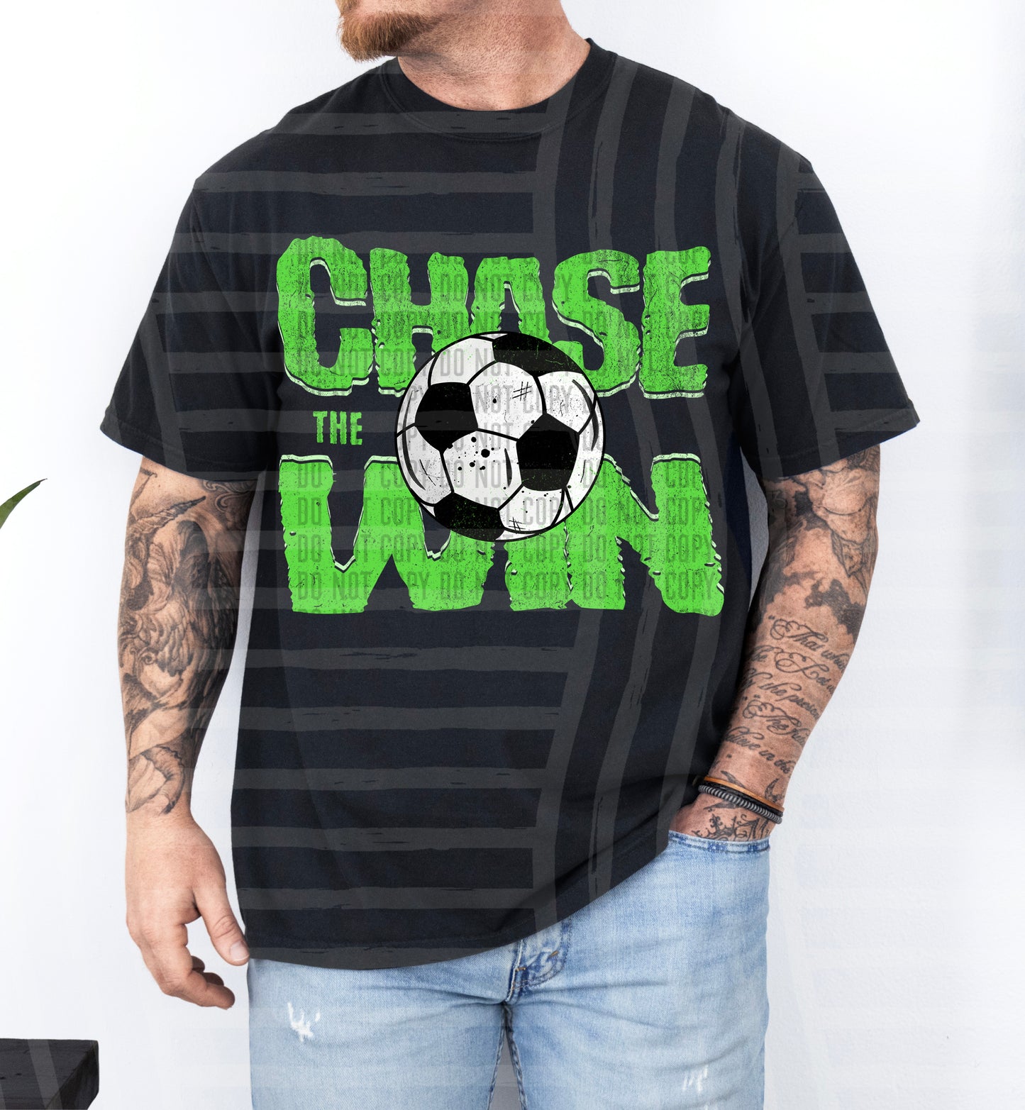 Chase the Win SOCCER - Color Dropdown Digital Download 300DPI PNG FILE