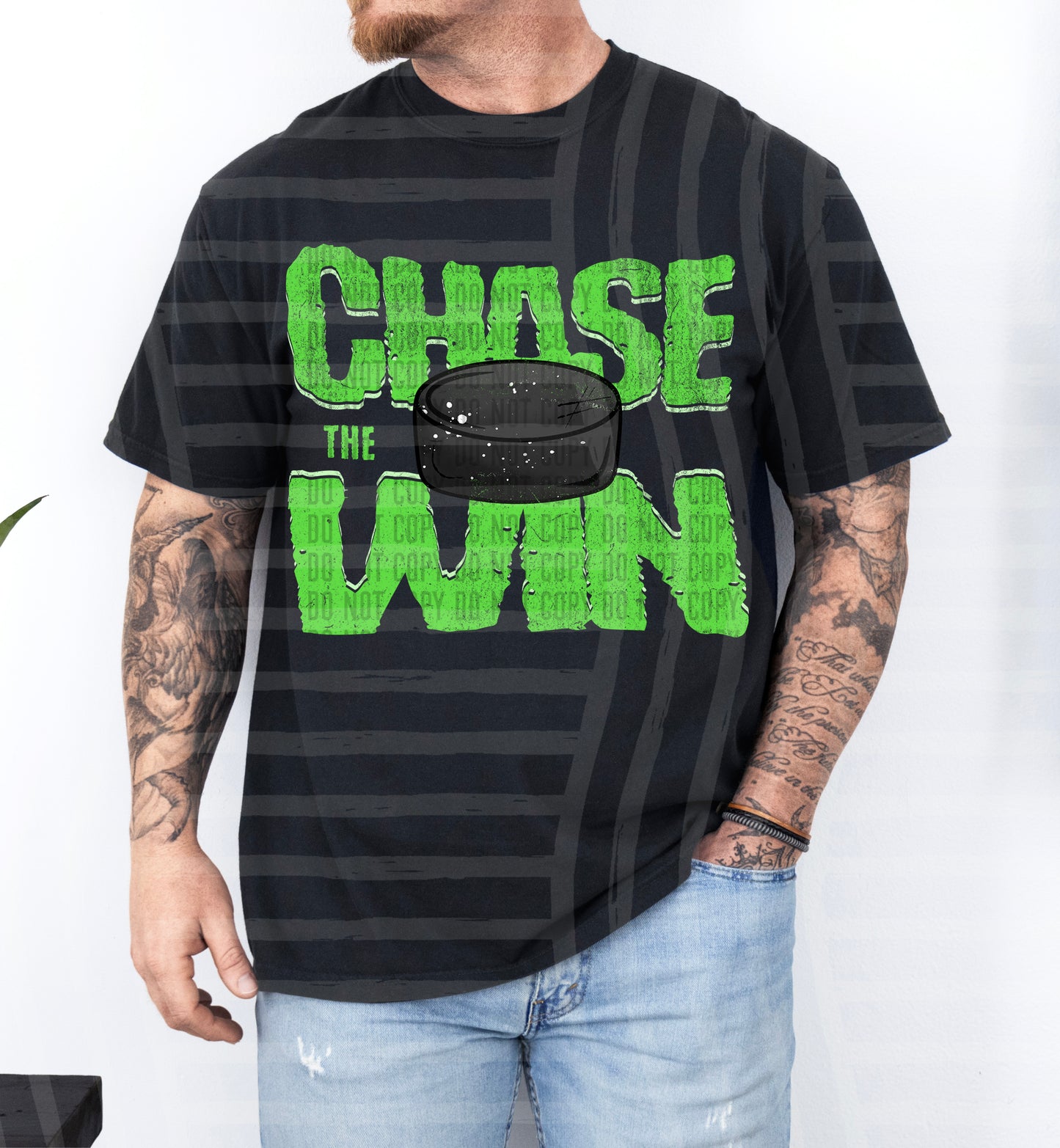 Chase the Win HOCKEY - Color Dropdown Digital Download 300DPI PNG FILE