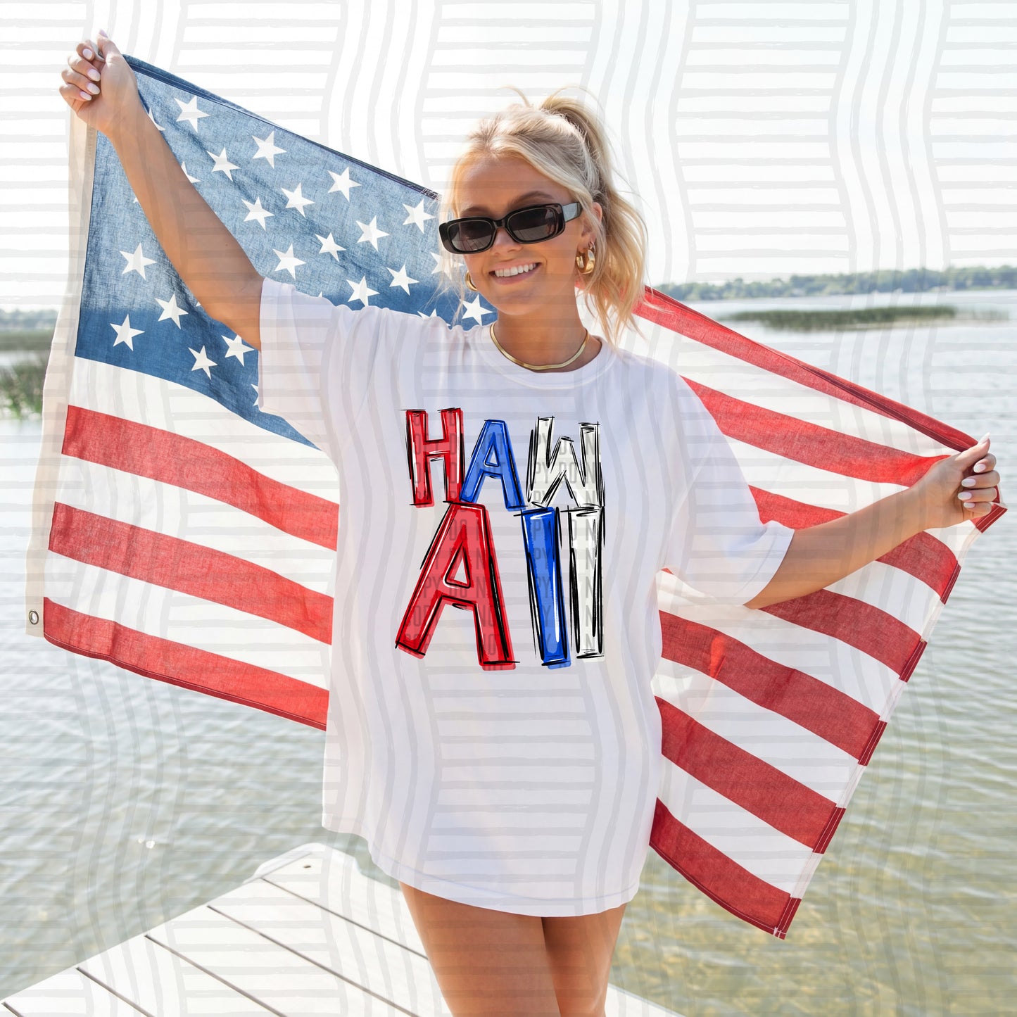 RWB messy STATES - Digital download 300DPI PNG FILE