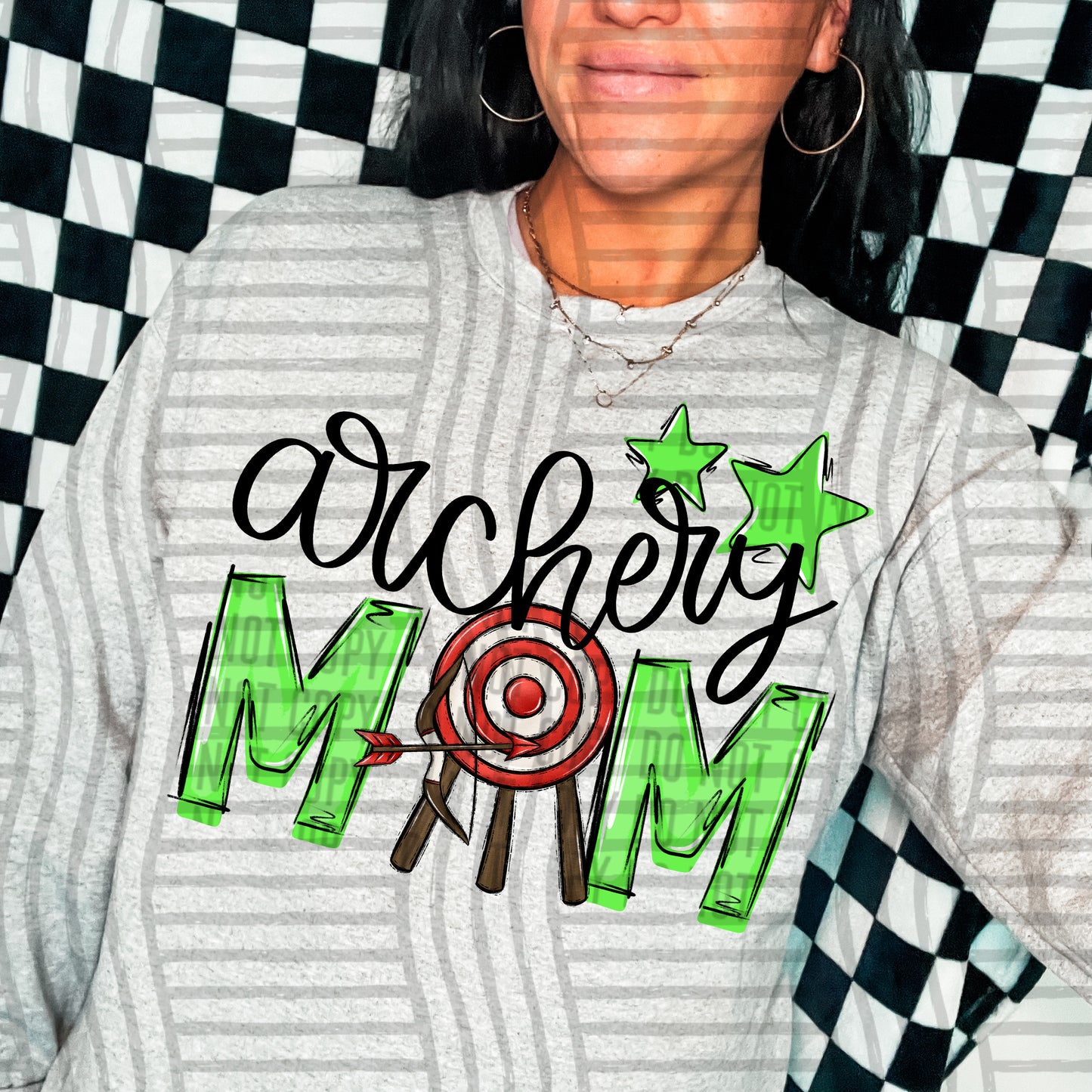 Archery Mom - Color Dropdown Digital Download 300DPI PNG FILE