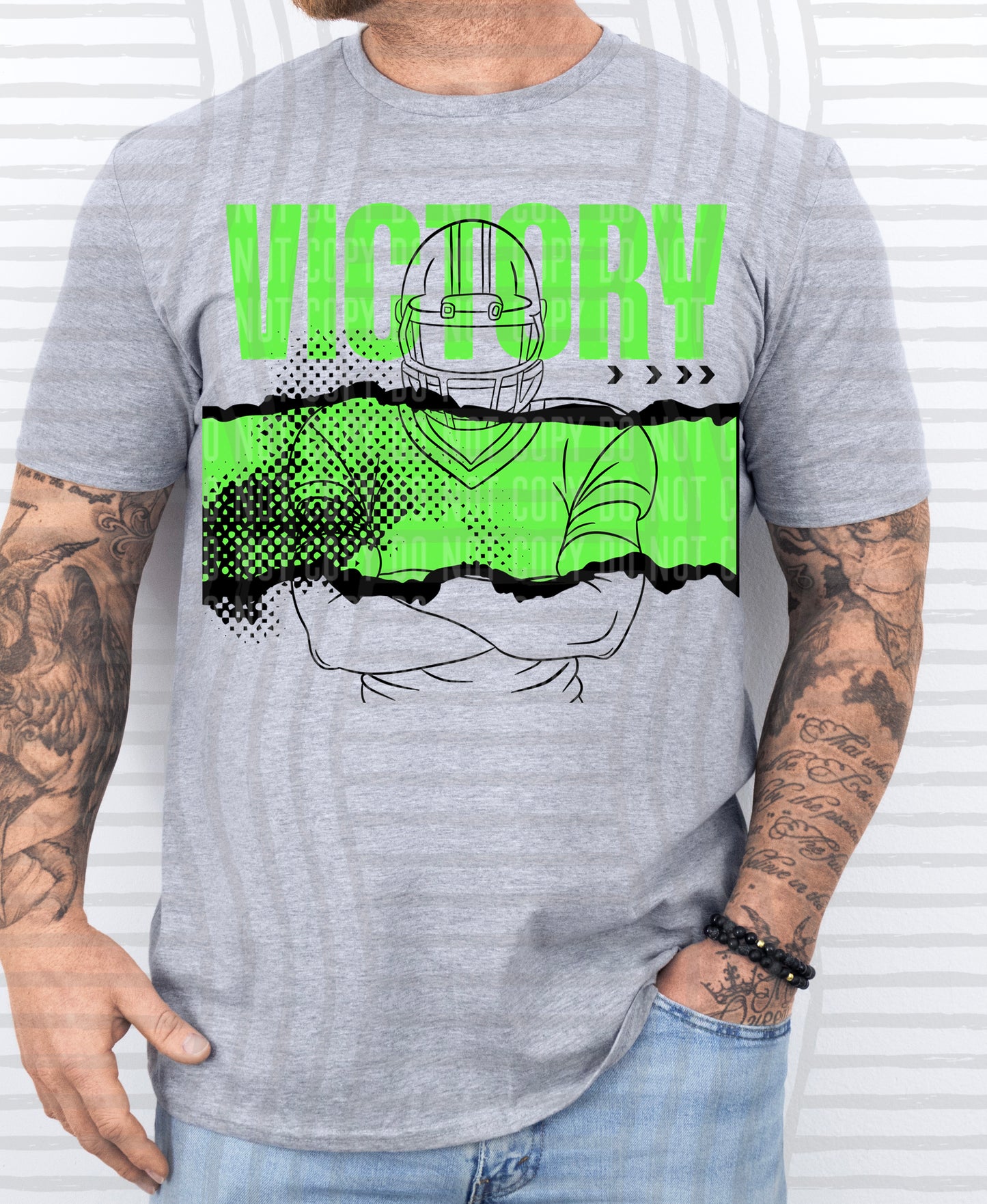VICTORY Football - Color Dropdown Digital Download 300DPI PNG FILE