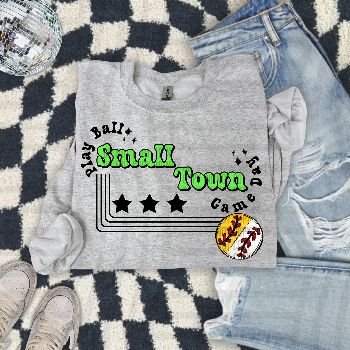 HALF/HALF - Small town - Color Dropdown Digital Download 300DPI PNG FILE