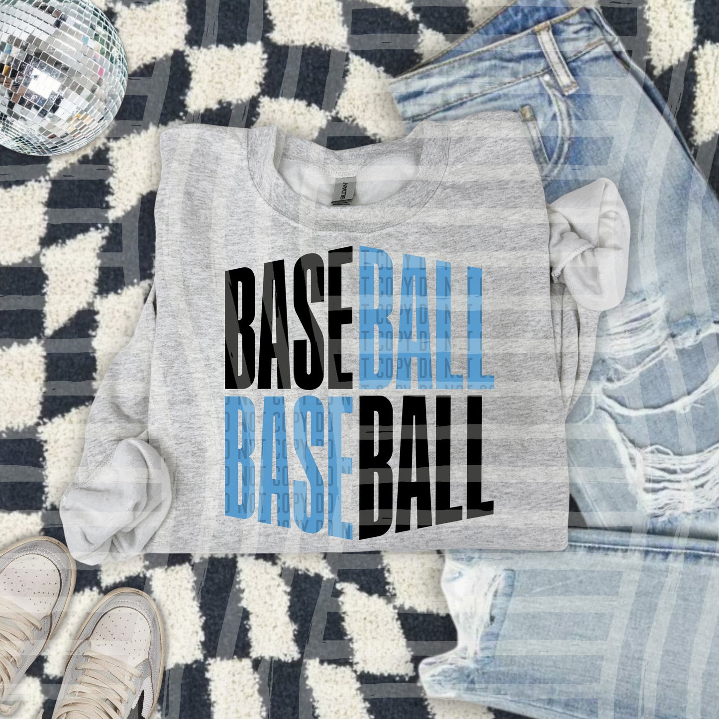BASEBALL word art -Color Dropdown Digital Download 300DPI PNG FILE