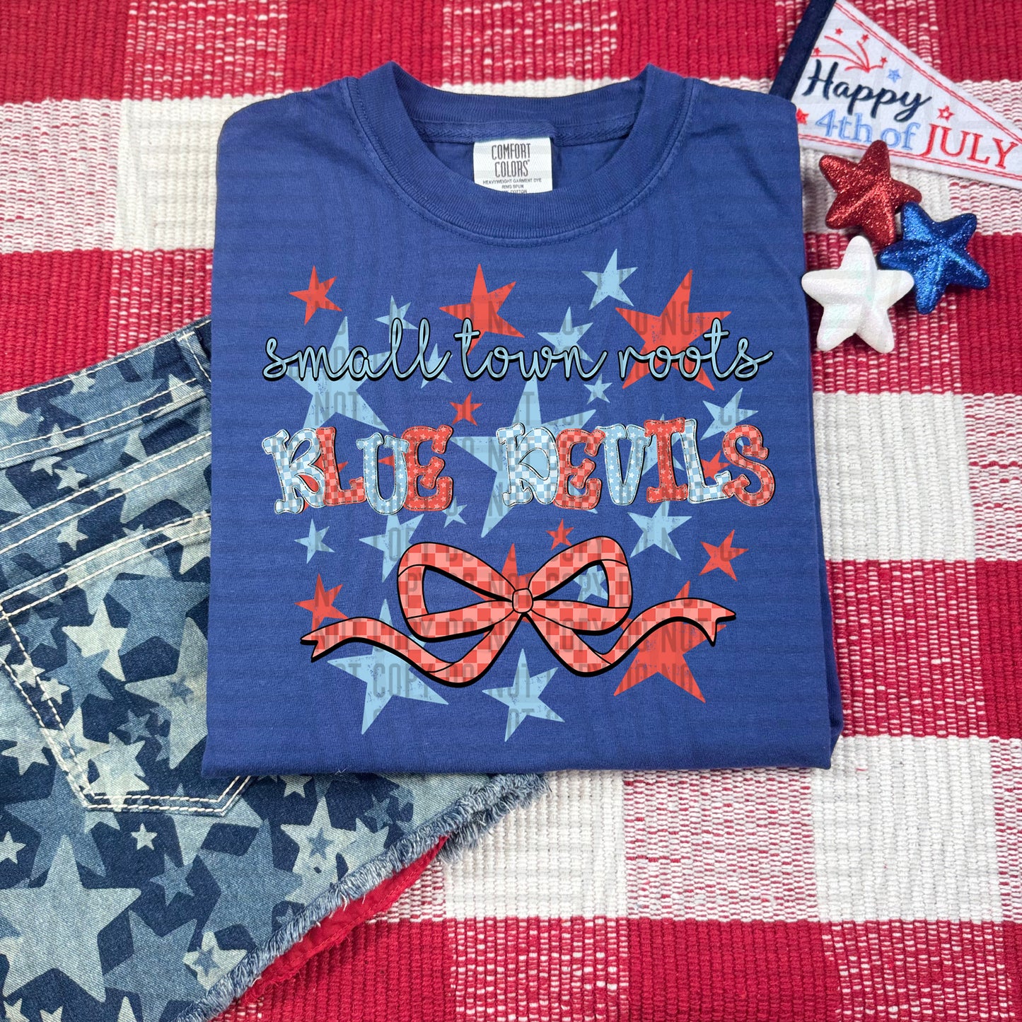 Small Town Roots RWB - Custom + DROPDOWN - 300 DPI digital download