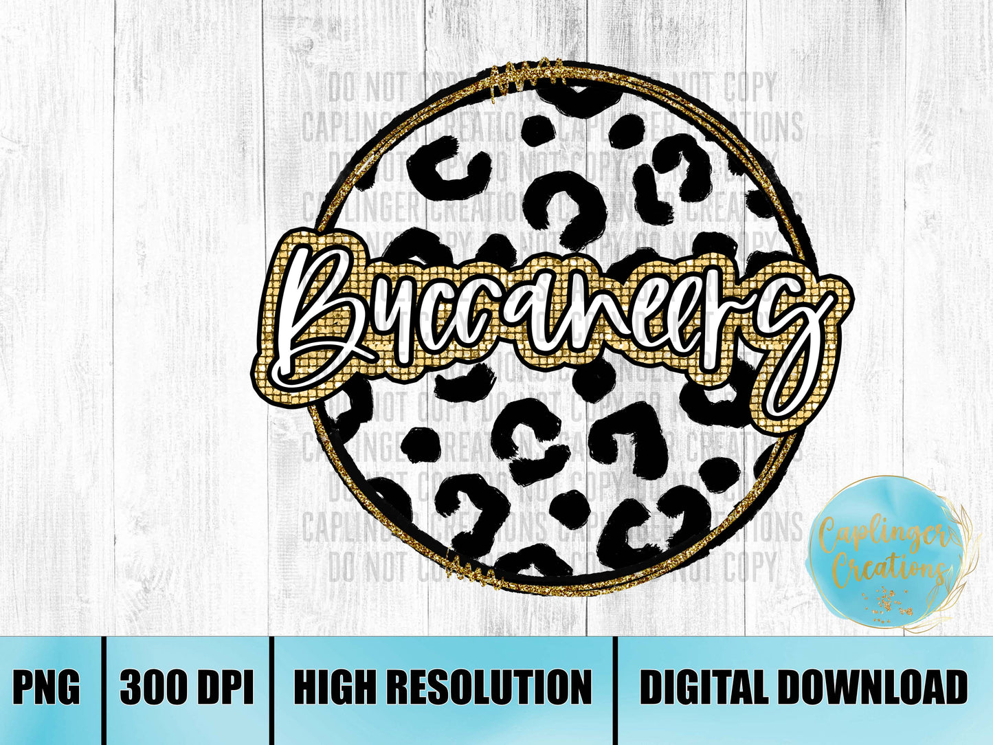 Buccaneers Animal Print - Digital download 300DPI PNG FILE