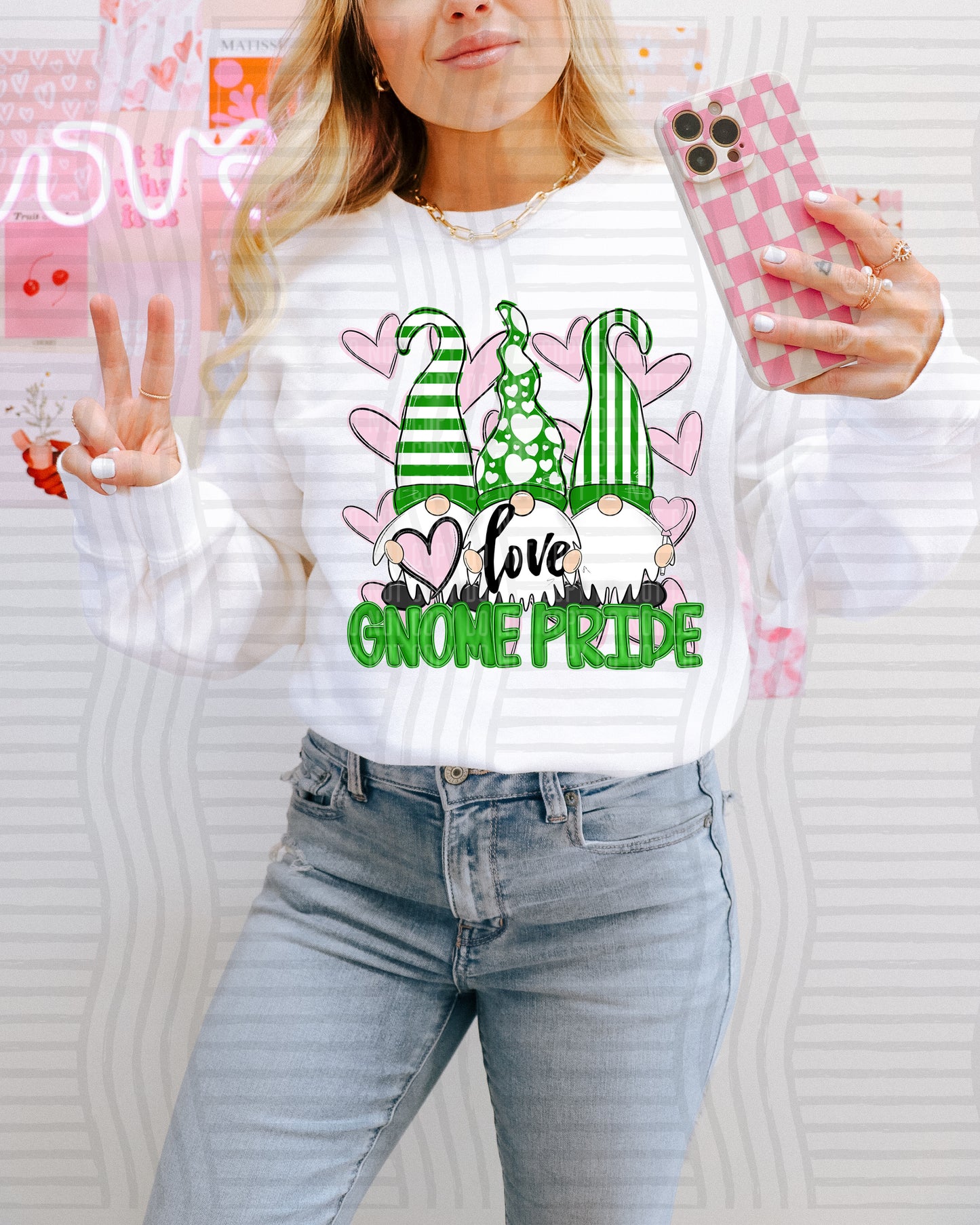 Vday Gnomes Pride - Color Dropdown Digital Download 300DPI PNG FILE