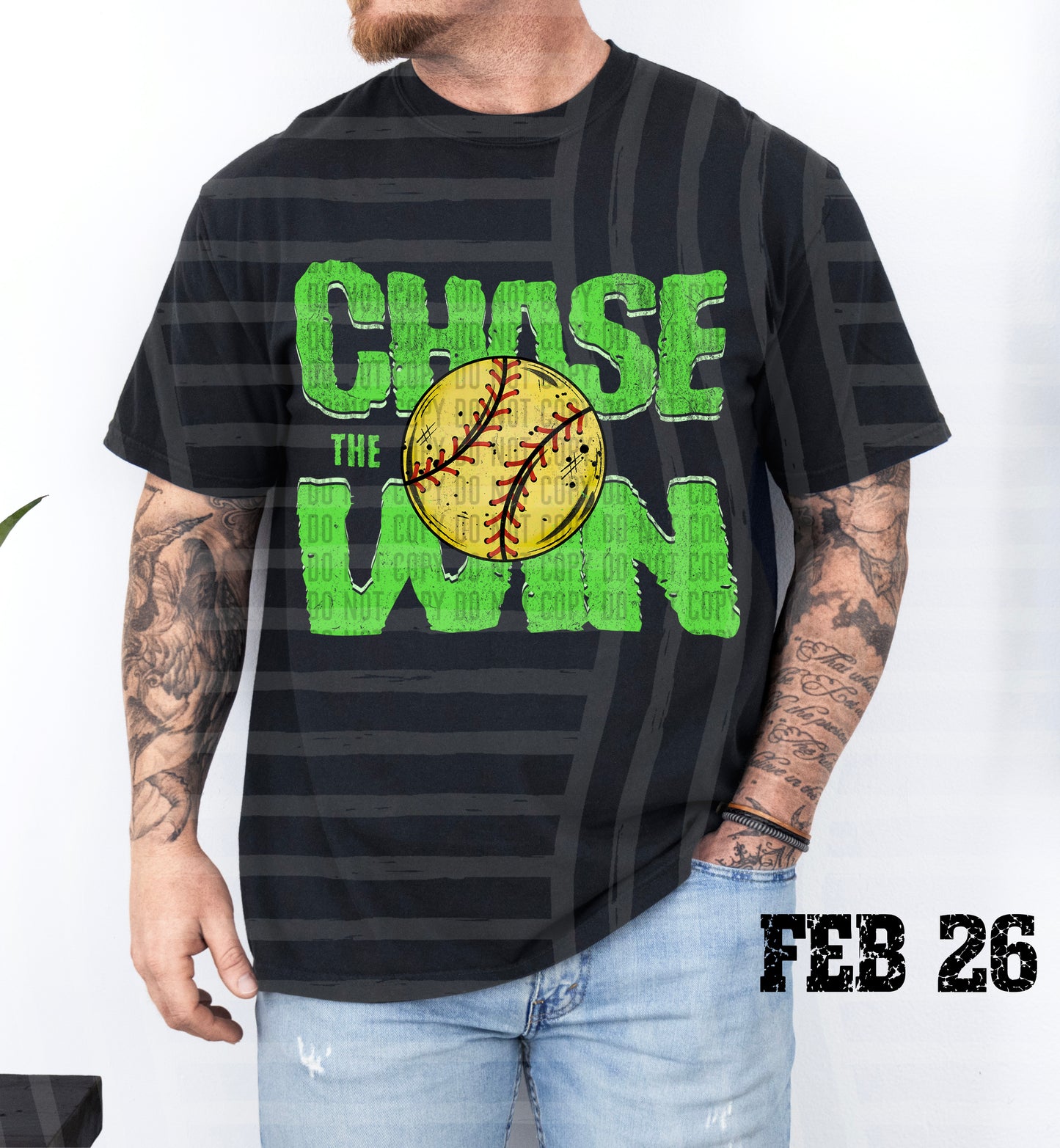 Chase the Win SOFTBALL - Color Dropdown Digital Download 300DPI PNG FILE