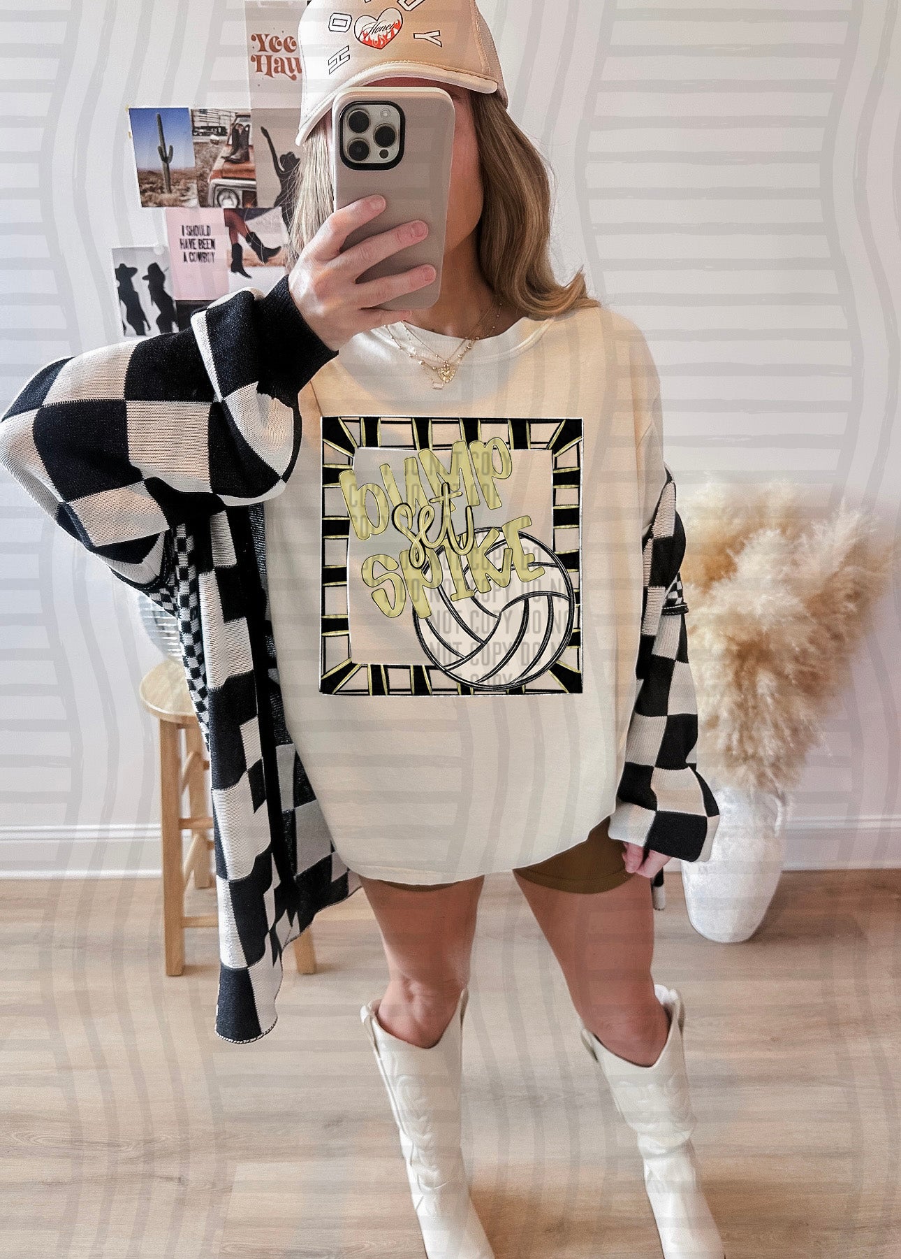 Bump, Set, Spike - Volleyball - Color Dropdown Digital Download 300DPI PNG FILE