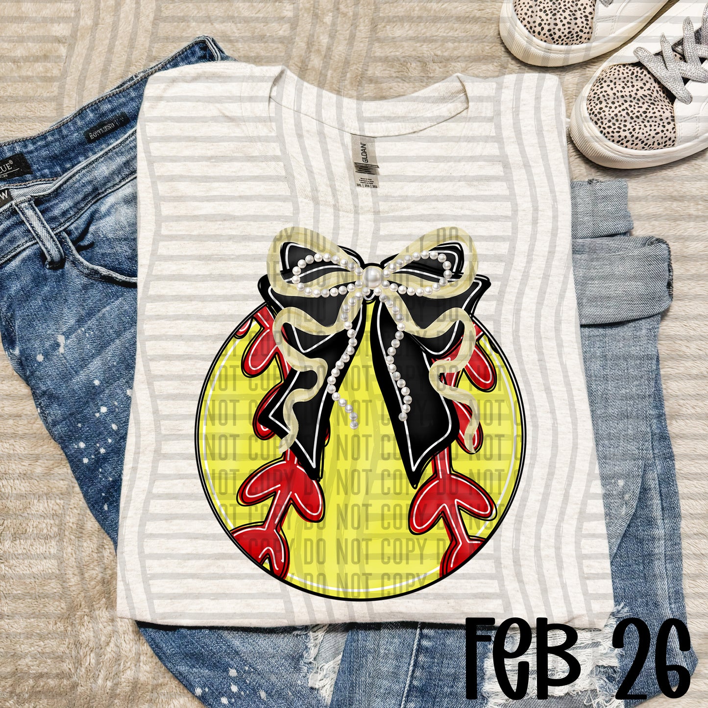 Softball Bows with Pearls  - Color Dropdown Digital Download 300DPI PNG FILE