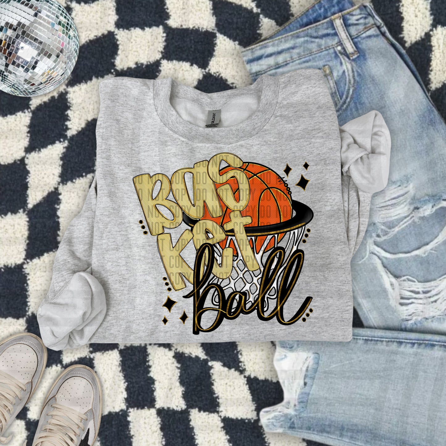 Basketball hoop -Color Dropdown Digital Download 300DPI PNG FILE