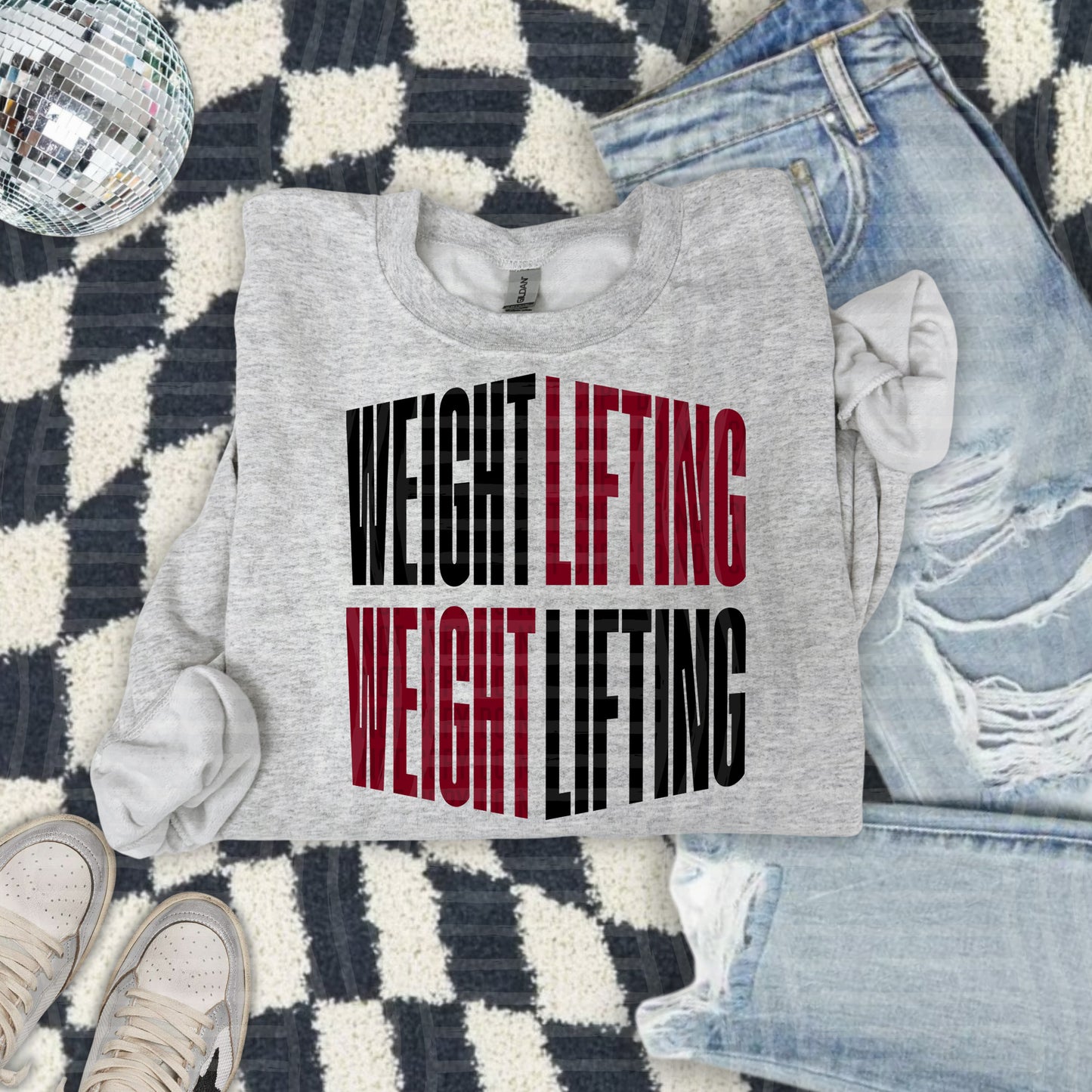 WEIGHT LIFTING word art - Color Dropdown Digital Download 300DPI PNG FILE