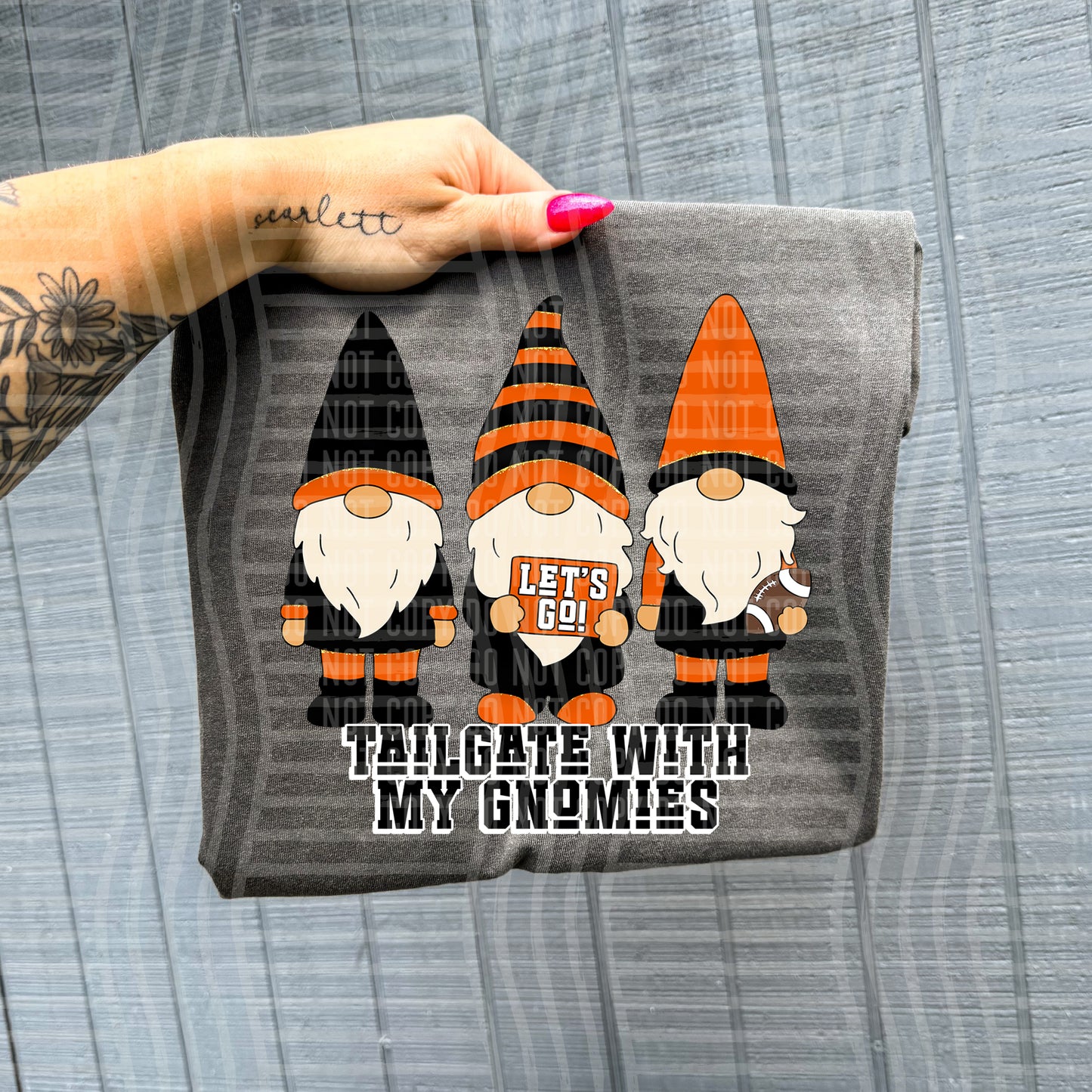 Tailgate with my gnomies - Color Dropdown Digital Download 300DPI PNG FILE