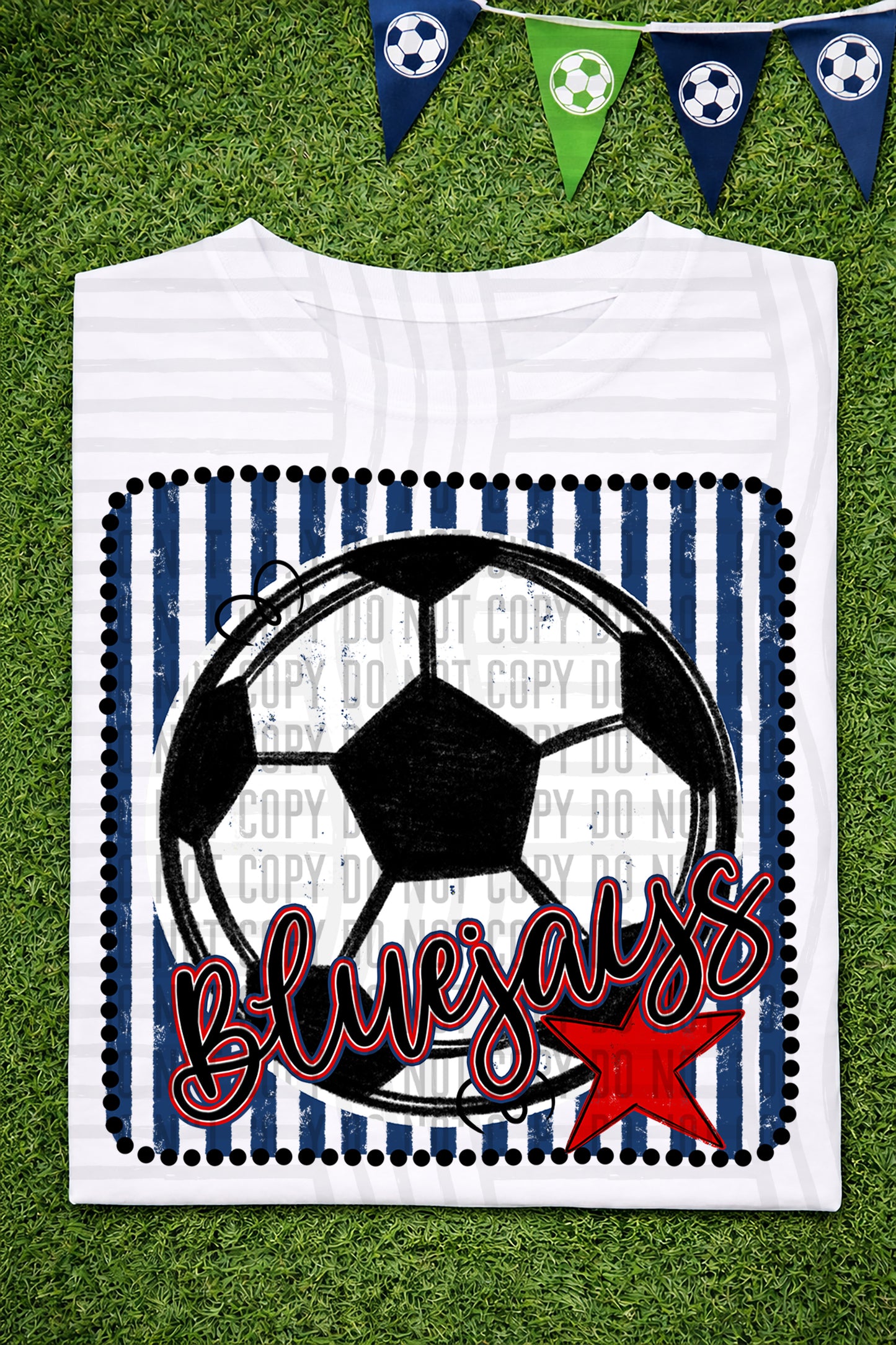Soccer RWB Framed -  Custom + DROPDOWN - 300 DPI digital download