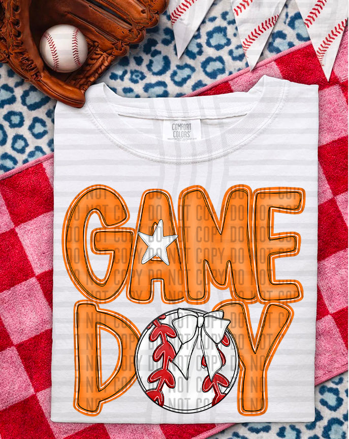 SOFTBALL - GAME DAY - Color Dropdown Digital Download 300DPI PNG FILE
