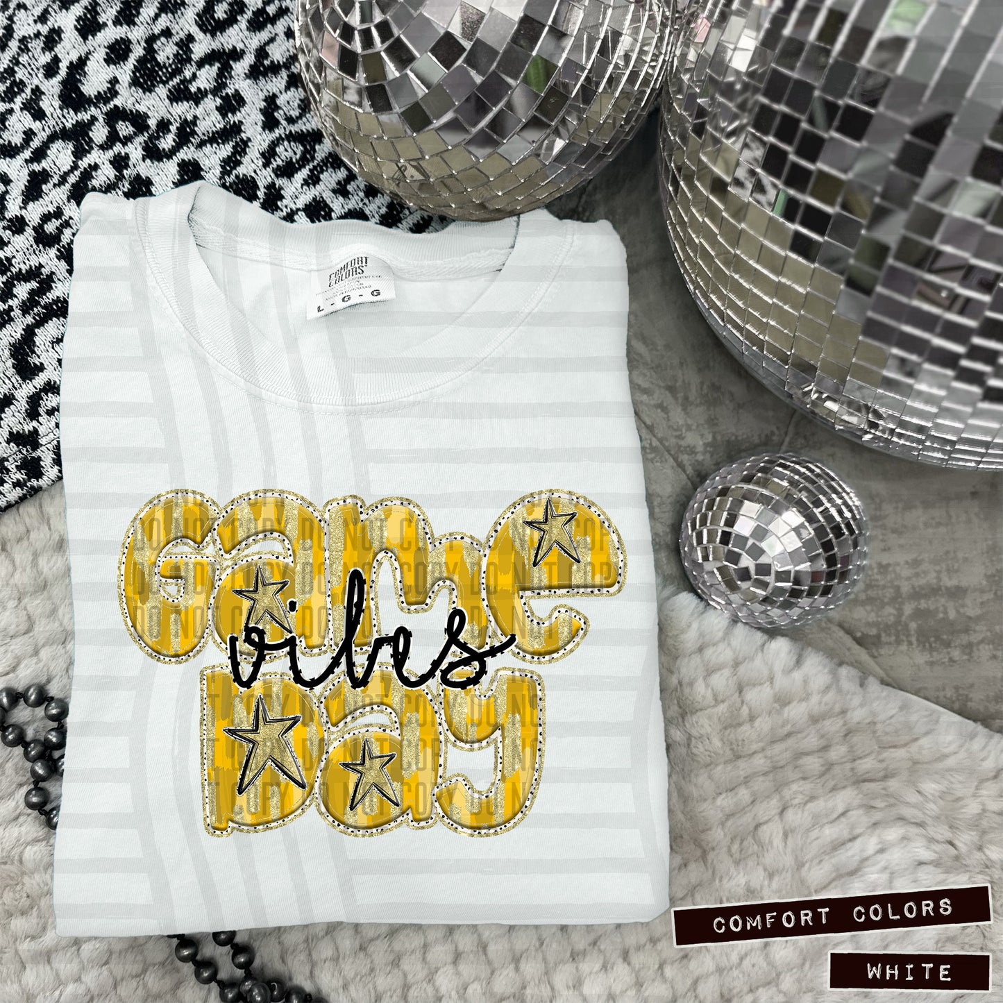 GAME DAY vibes (Brushstrokes)  - Digital download 300DPI PNG FILE
