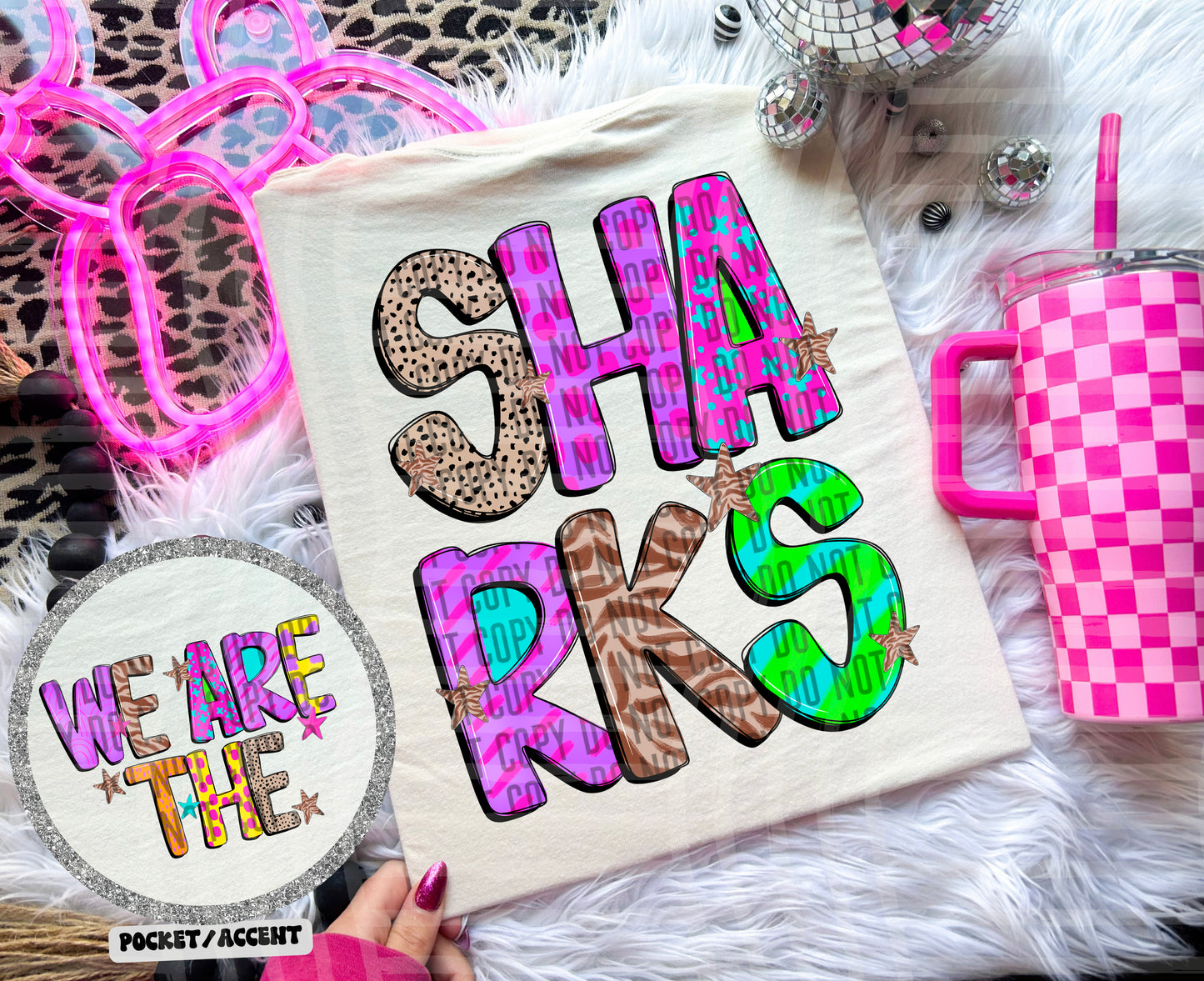 Funky Mix Up - Optional POCKET - Custom + Dropdown  - 300 dpi Digital Download