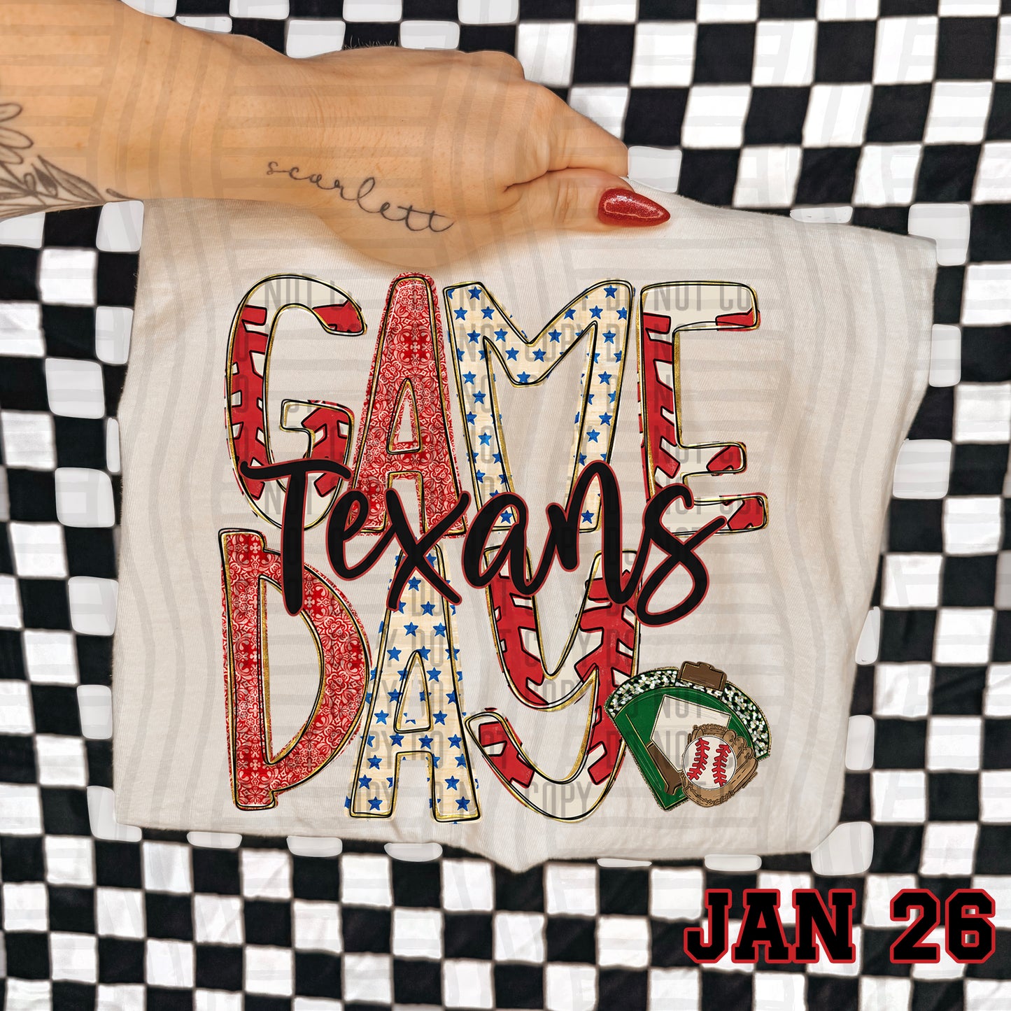 Game Day BASEBALL- Custom + DROPDOWN - 300 DPI digital download