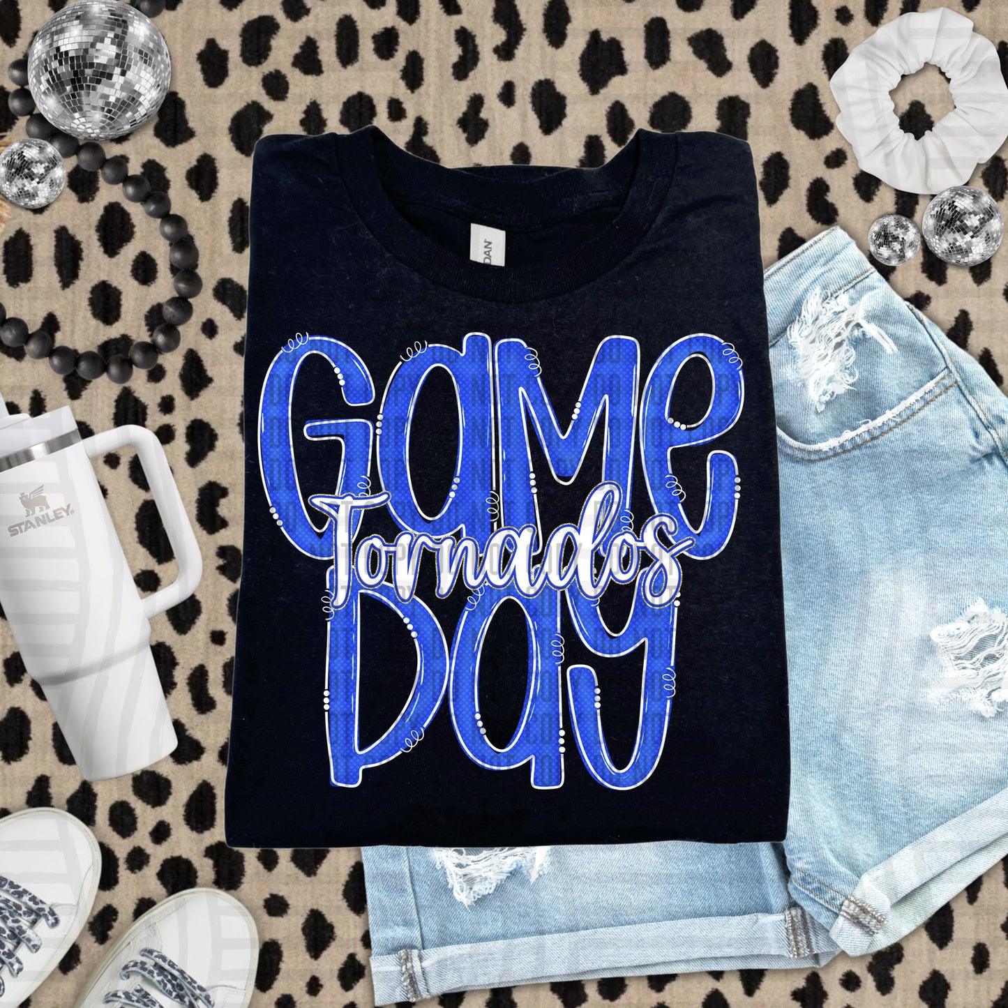 Royal - GAME DAY Doodles - 300 dpi Digital Download