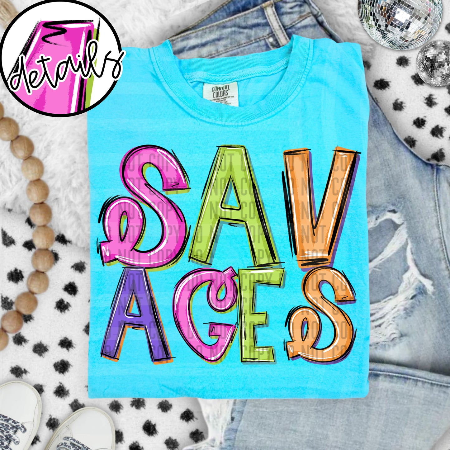Neon Barbie Stacked - Custom + DROPDOWN - 300 DPI digital download