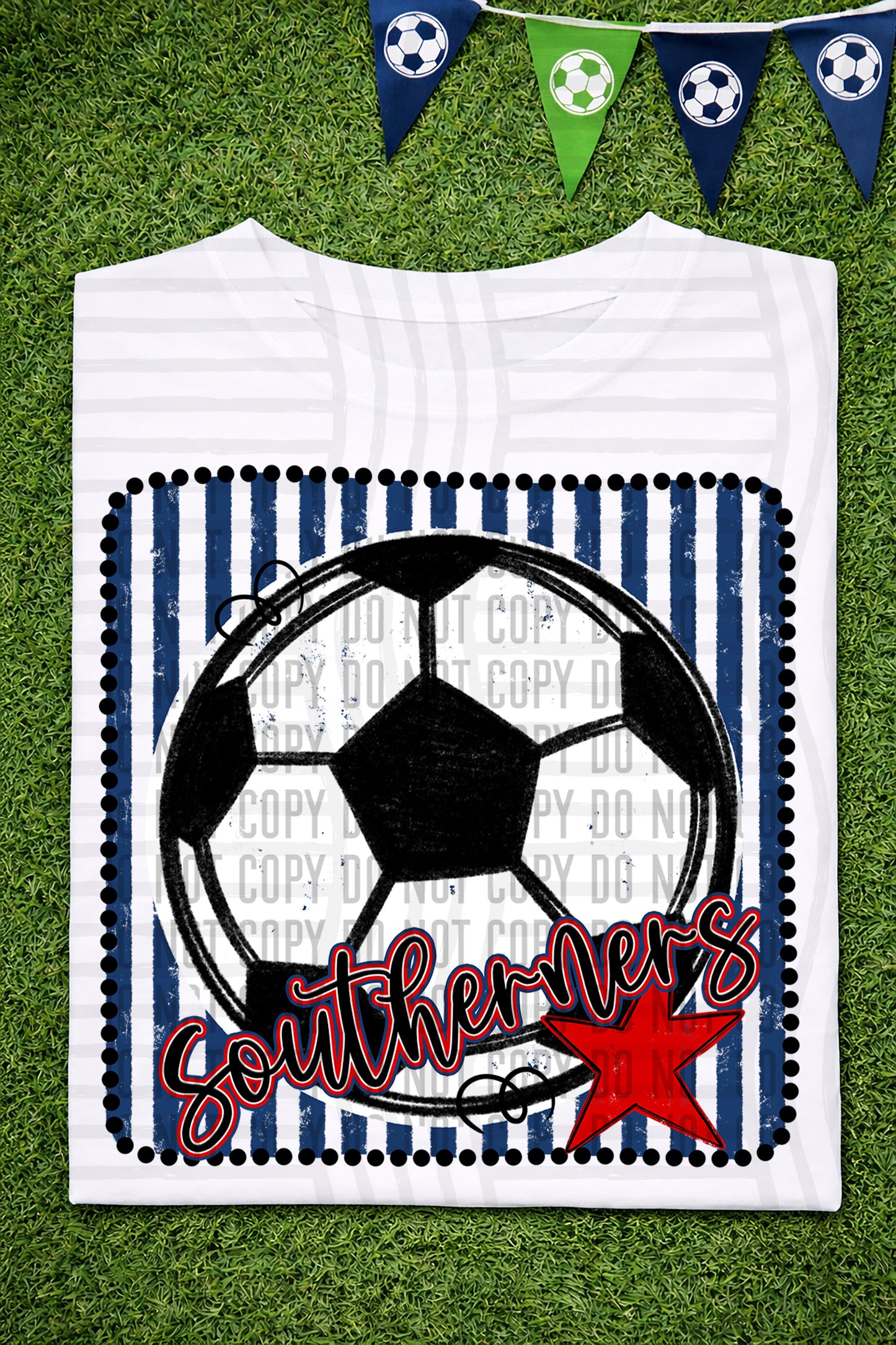 Soccer RWB Framed -  Custom + DROPDOWN - 300 DPI digital download