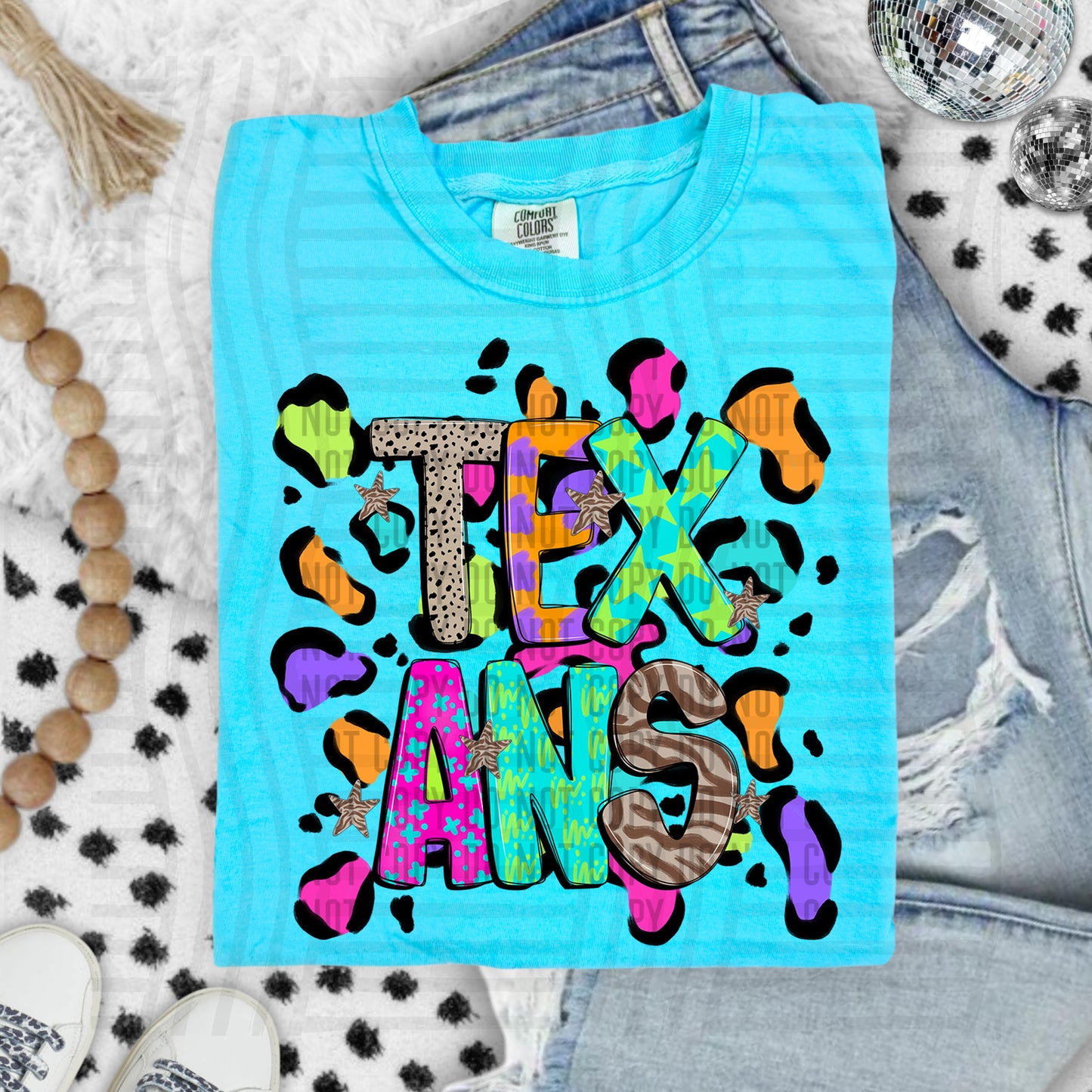 Funky Mix-Up Leopard Spot Mascots - Custom + Dropdown - 300 dpi Digital Download