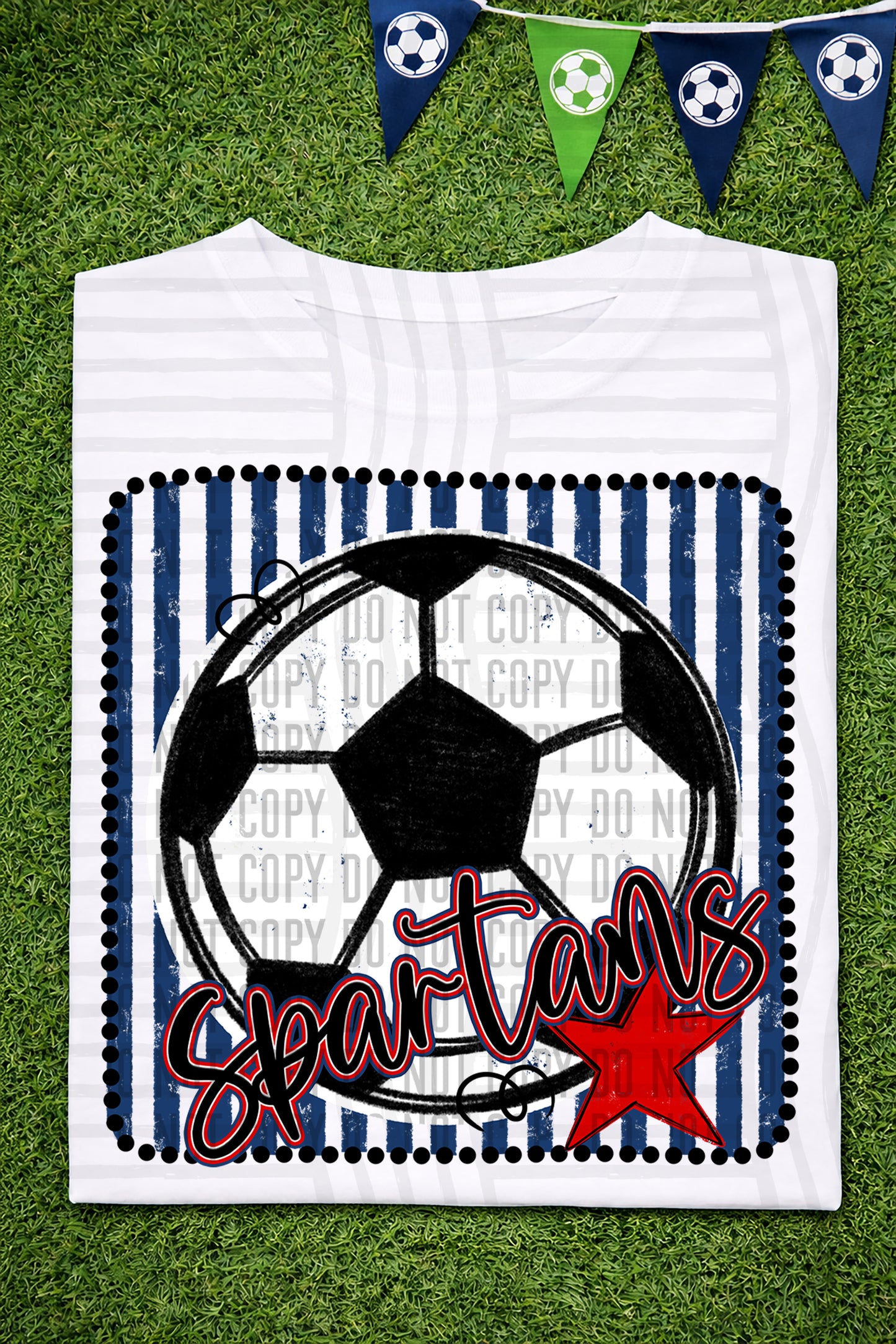 Soccer RWB Framed -  Custom + DROPDOWN - 300 DPI digital download