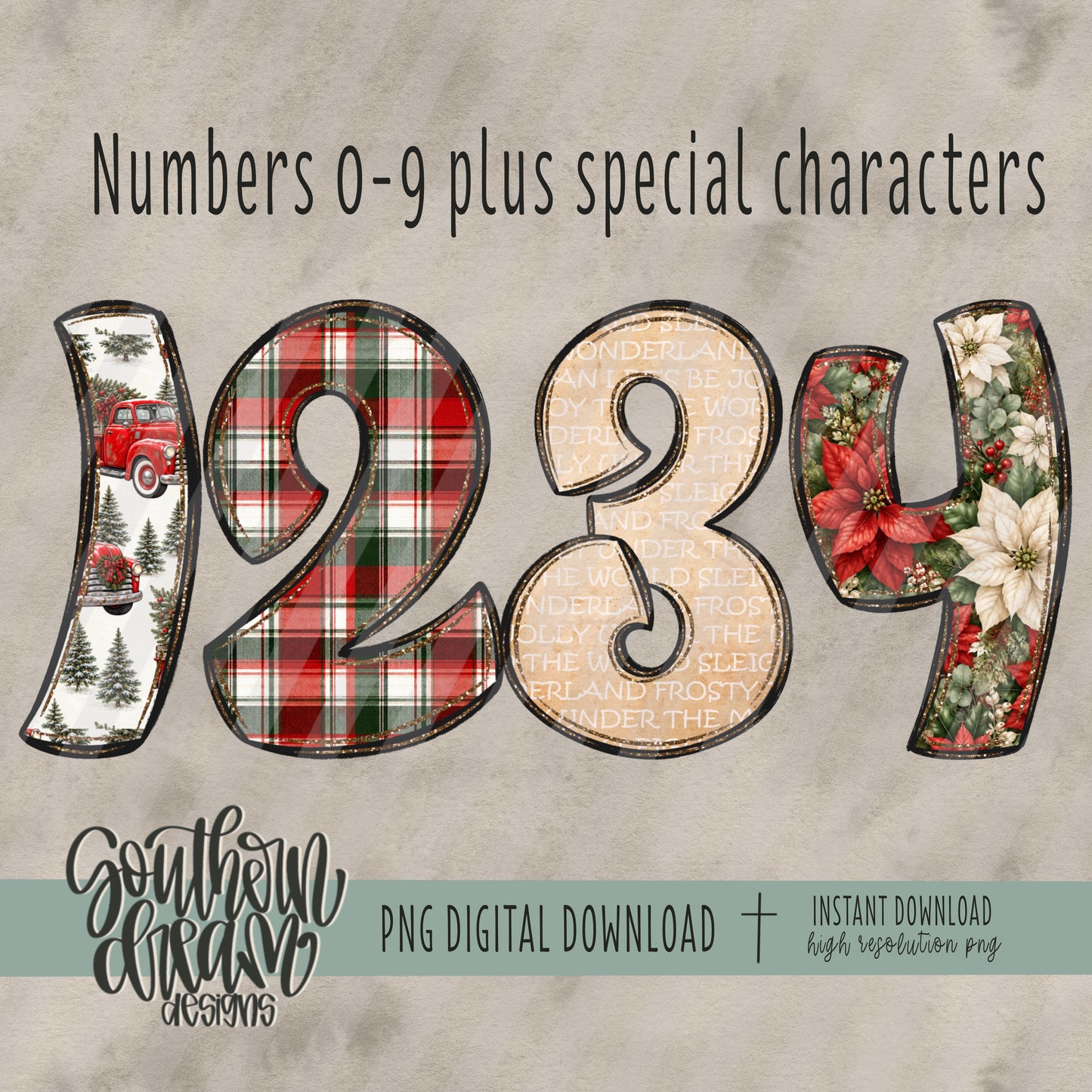 Christmas Alpha Collab- Digital download 300DPI PNG FILE