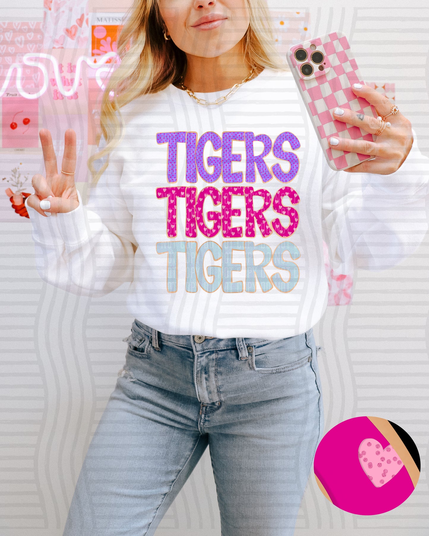 Sugar Cookie Stacked - Custom + Dropdown - 300 dpi Digital Download