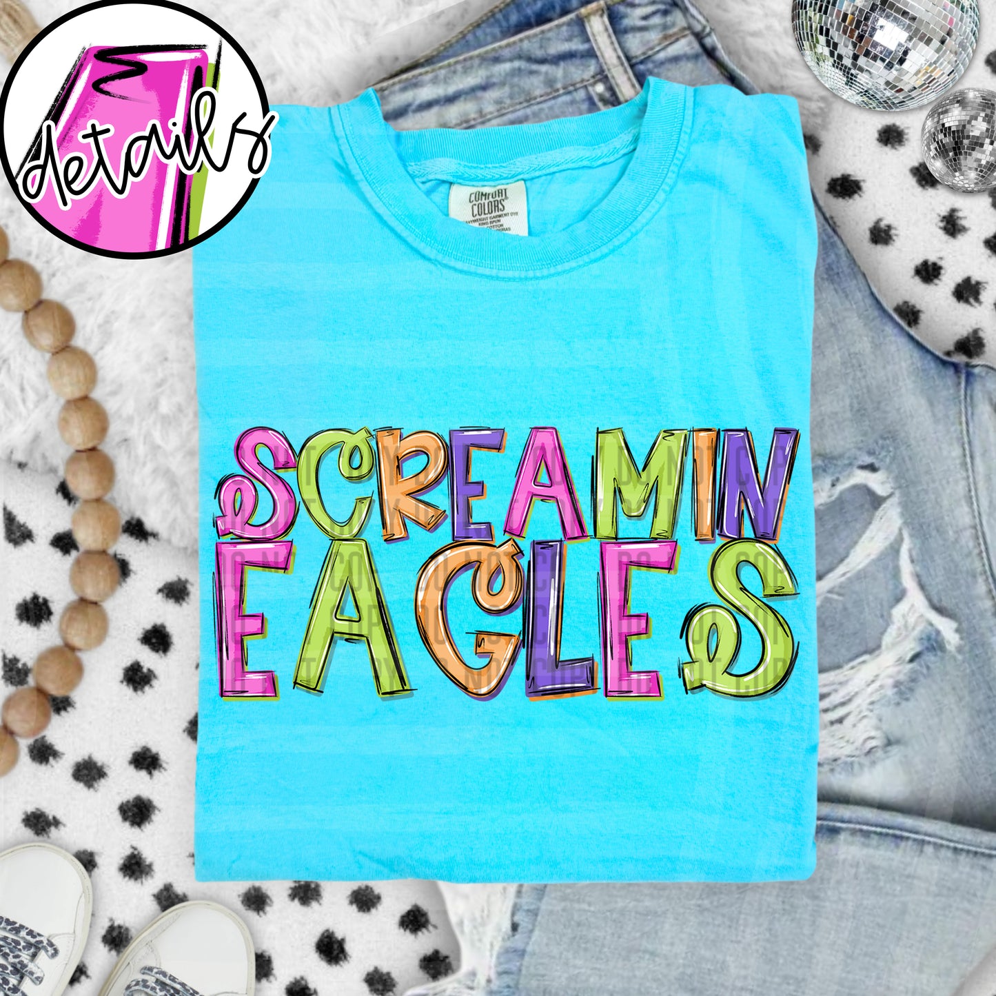 Neon Barbie Stacked - Custom + DROPDOWN - 300 DPI digital download