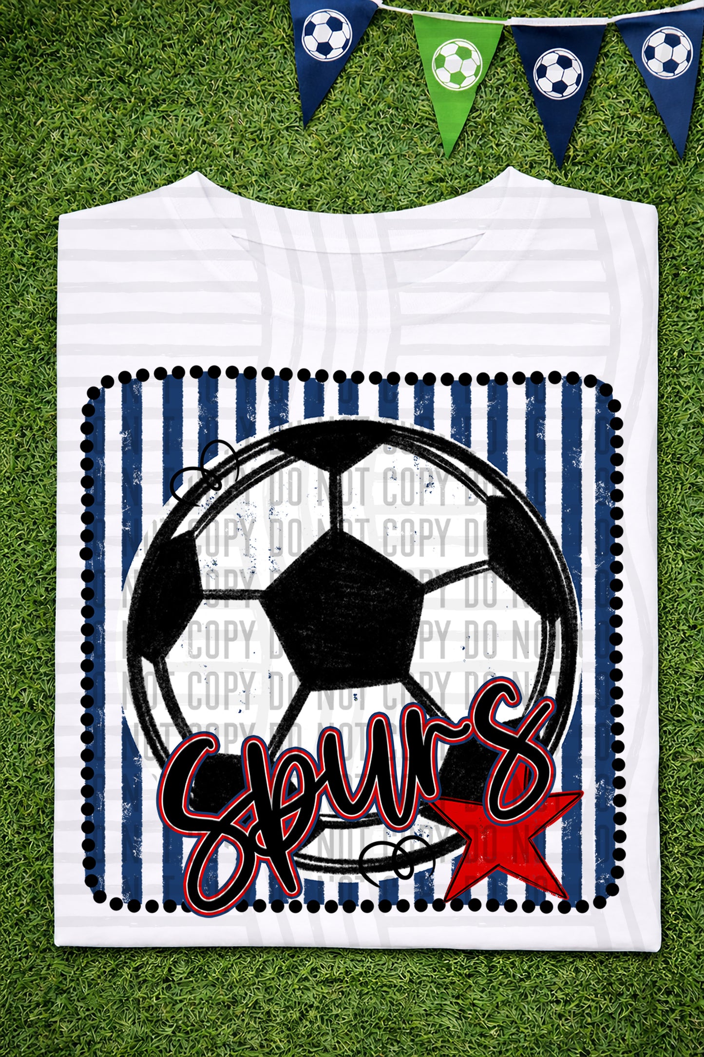 Soccer RWB Framed -  Custom + DROPDOWN - 300 DPI digital download