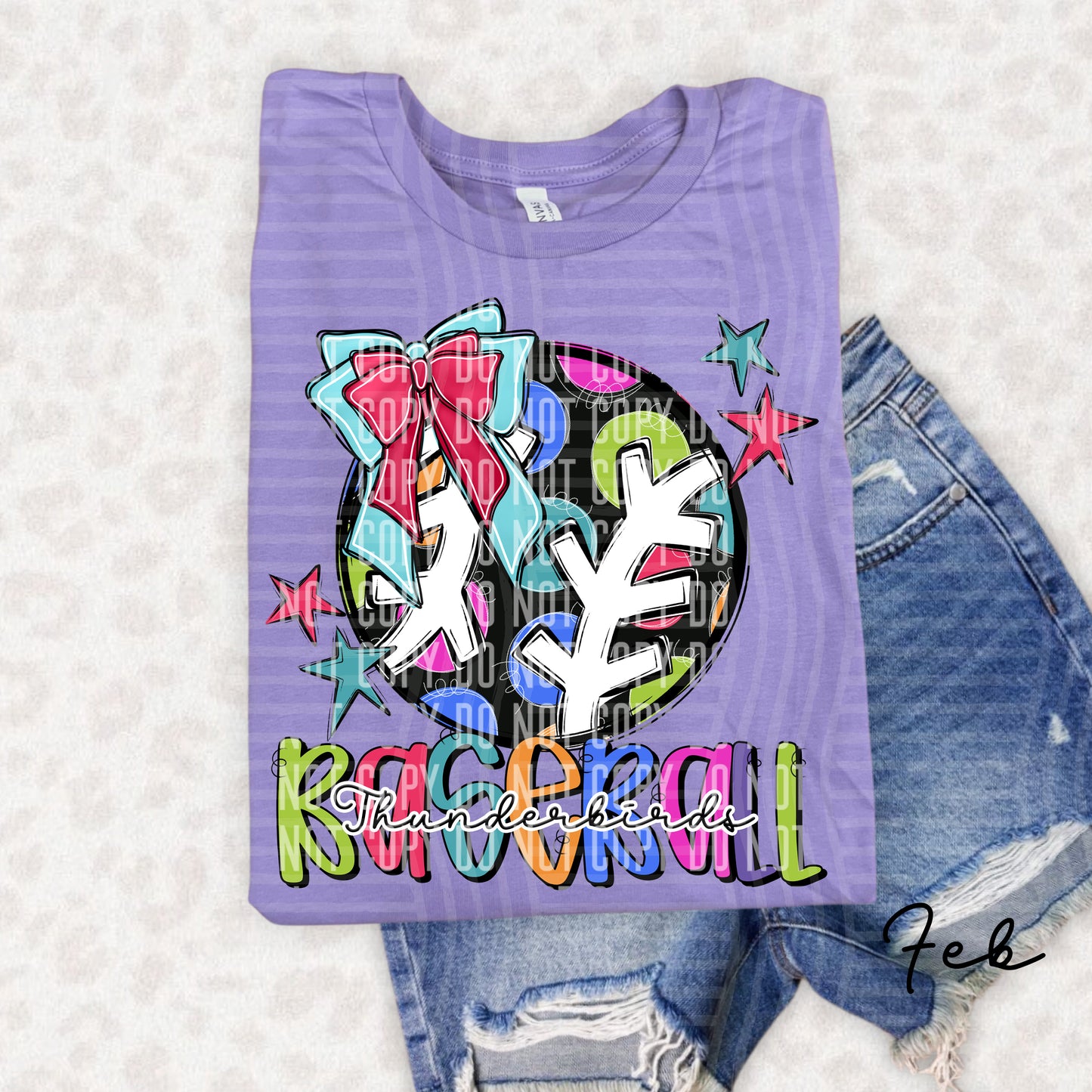 Preppy Polka Dot BASEBALL - Dropdown menu - 300 DPI digital design