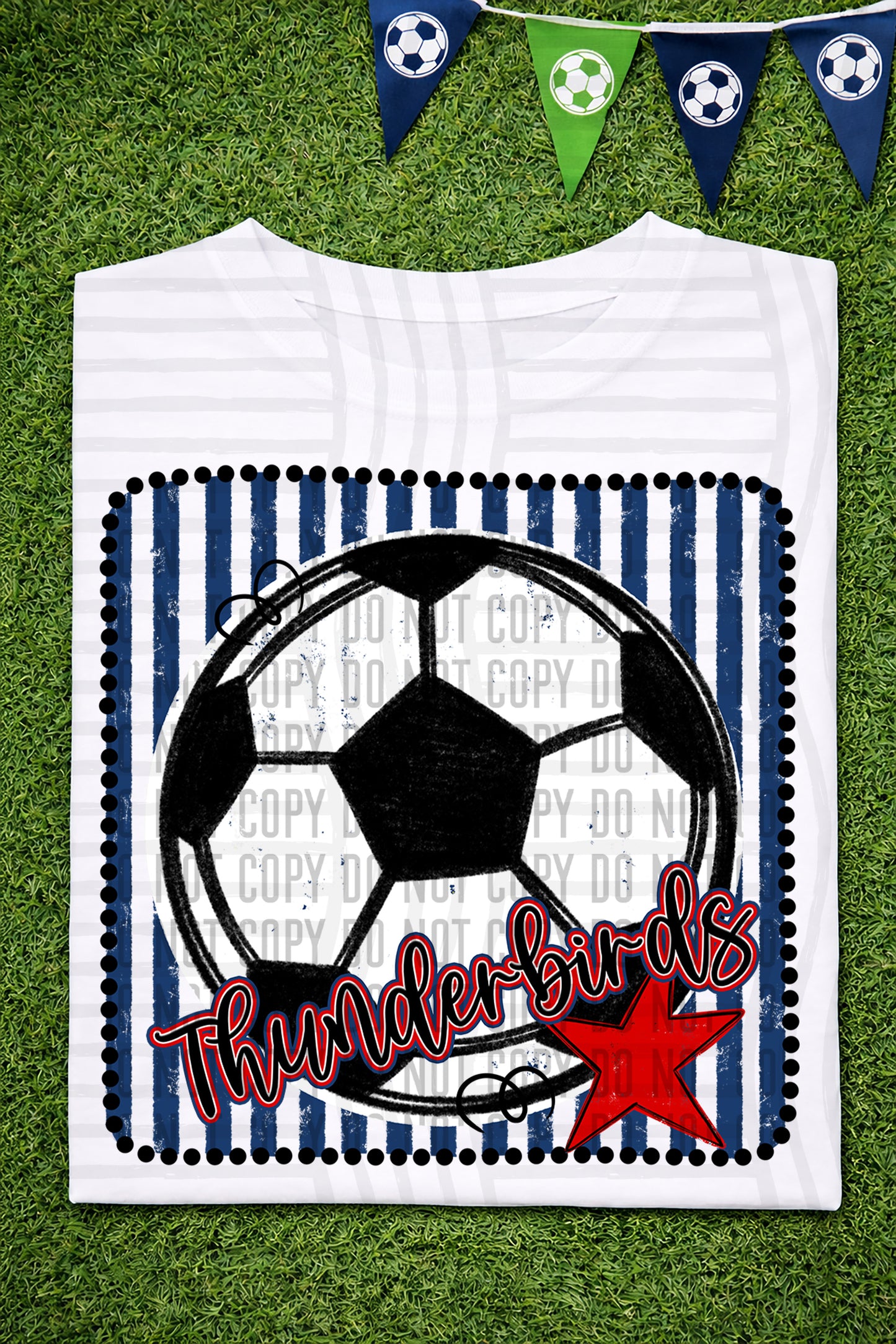 Soccer RWB Framed -  Custom + DROPDOWN - 300 DPI digital download