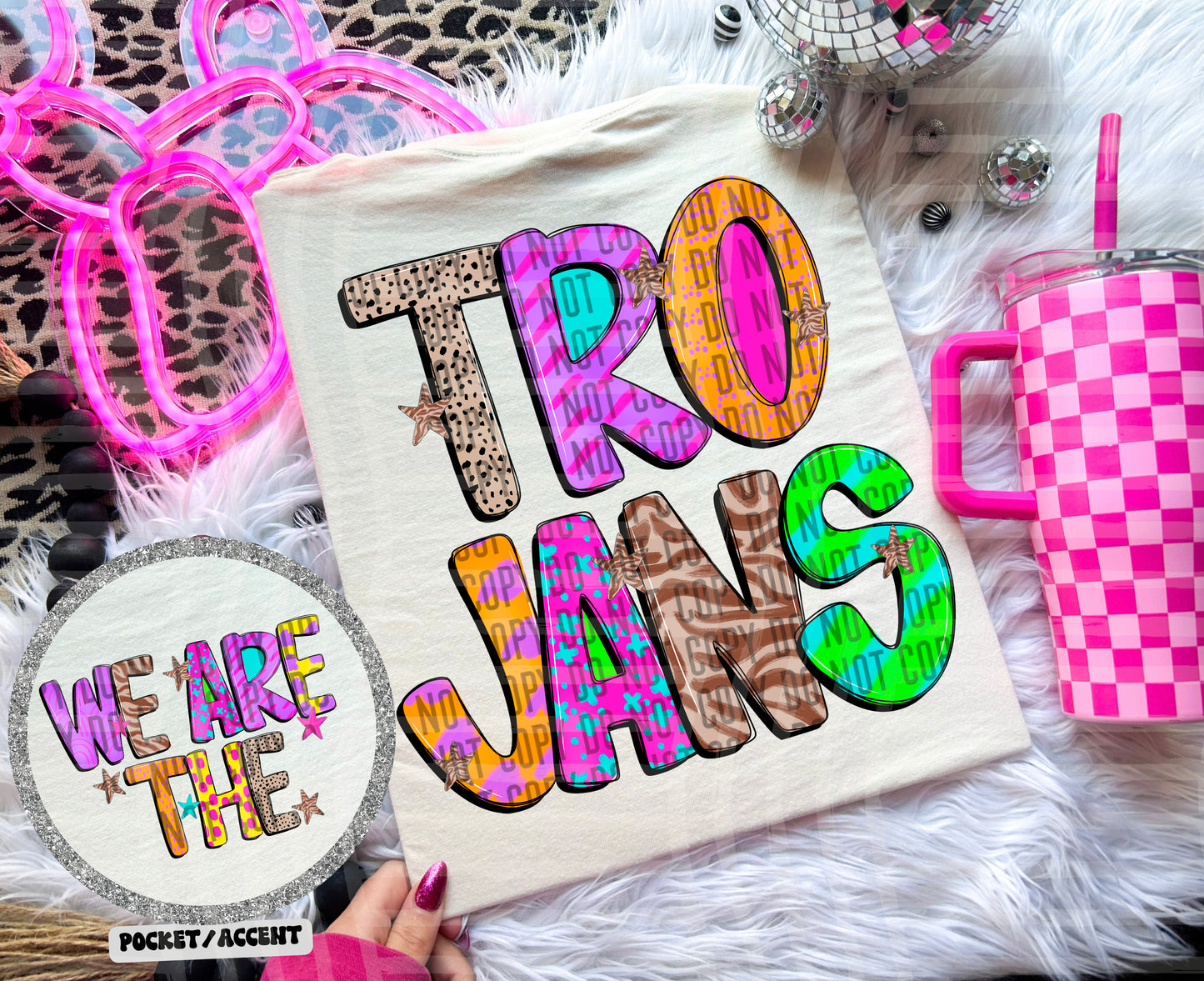 Funky Mix Up - Optional POCKET - Custom + Dropdown  - 300 dpi Digital Download