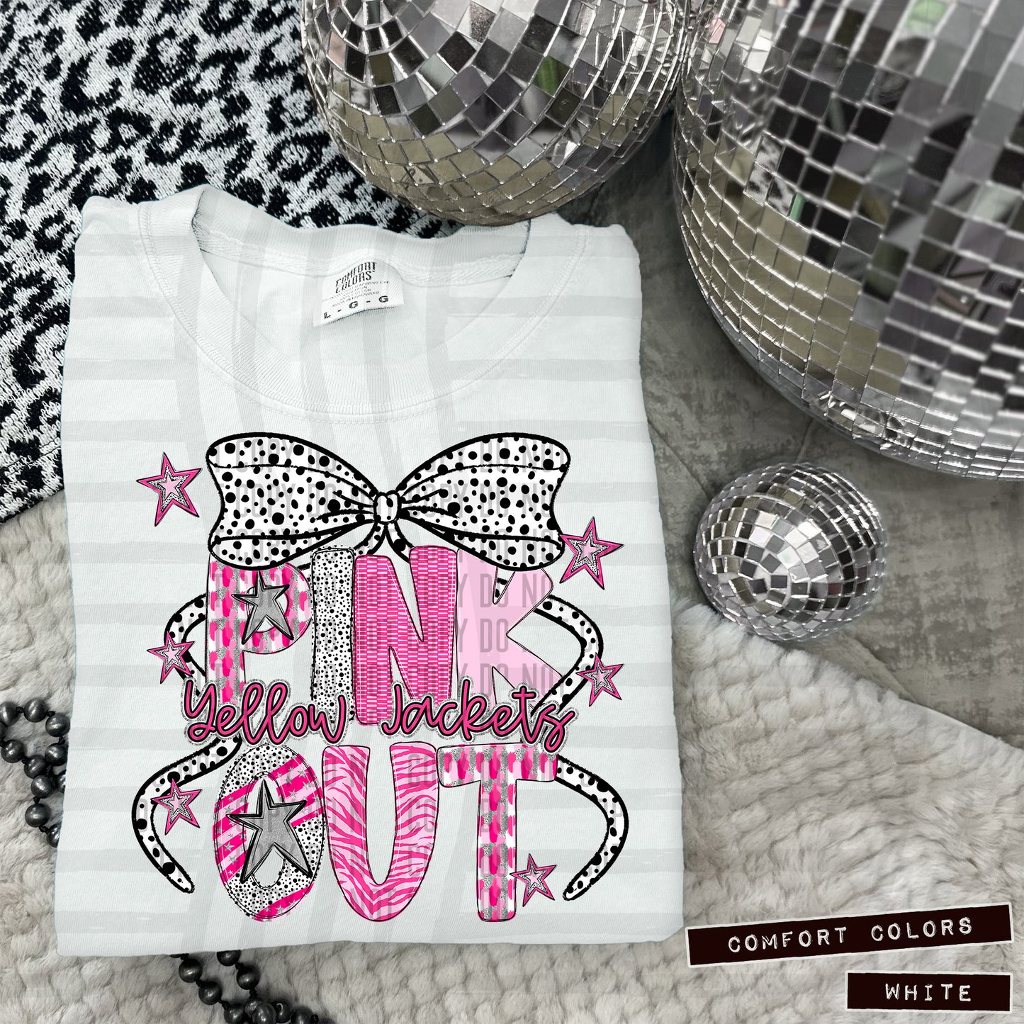 Pink Out Silver - Dropdown + CUSTOM - Digital Download 300DPI PNG FILE