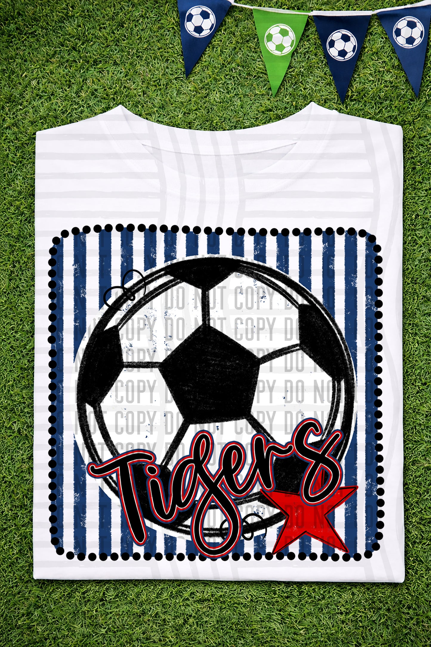 Soccer RWB Framed -  Custom + DROPDOWN - 300 DPI digital download
