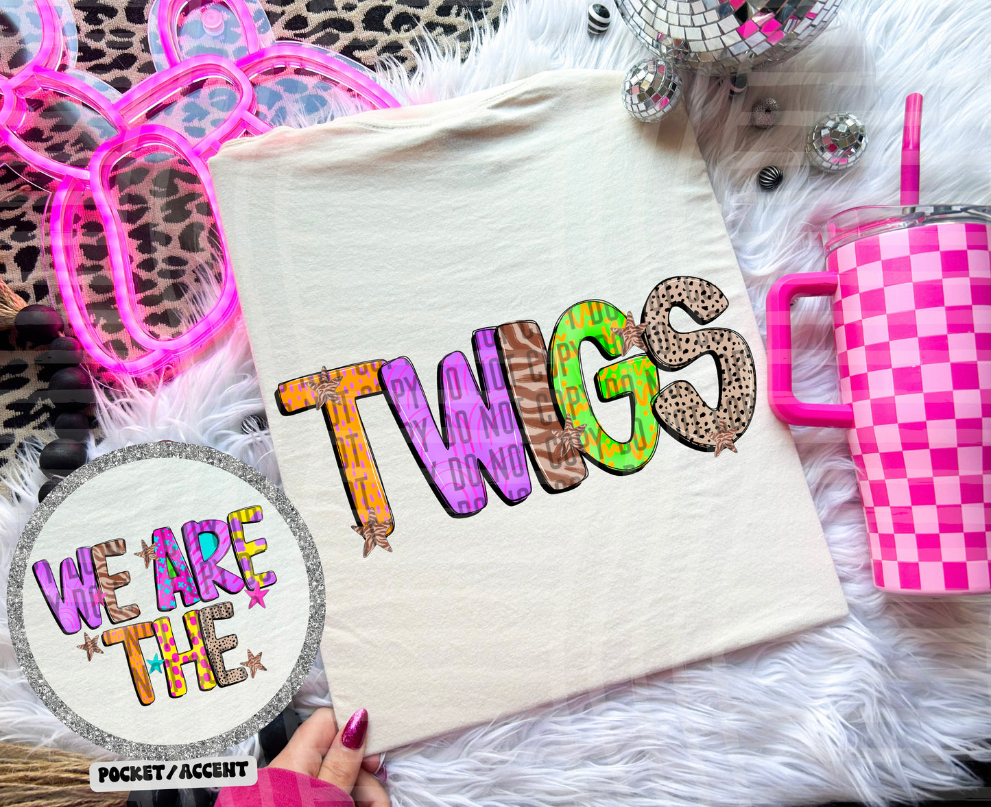 Funky Mix Up - Optional POCKET - Custom + Dropdown  - 300 dpi Digital Download