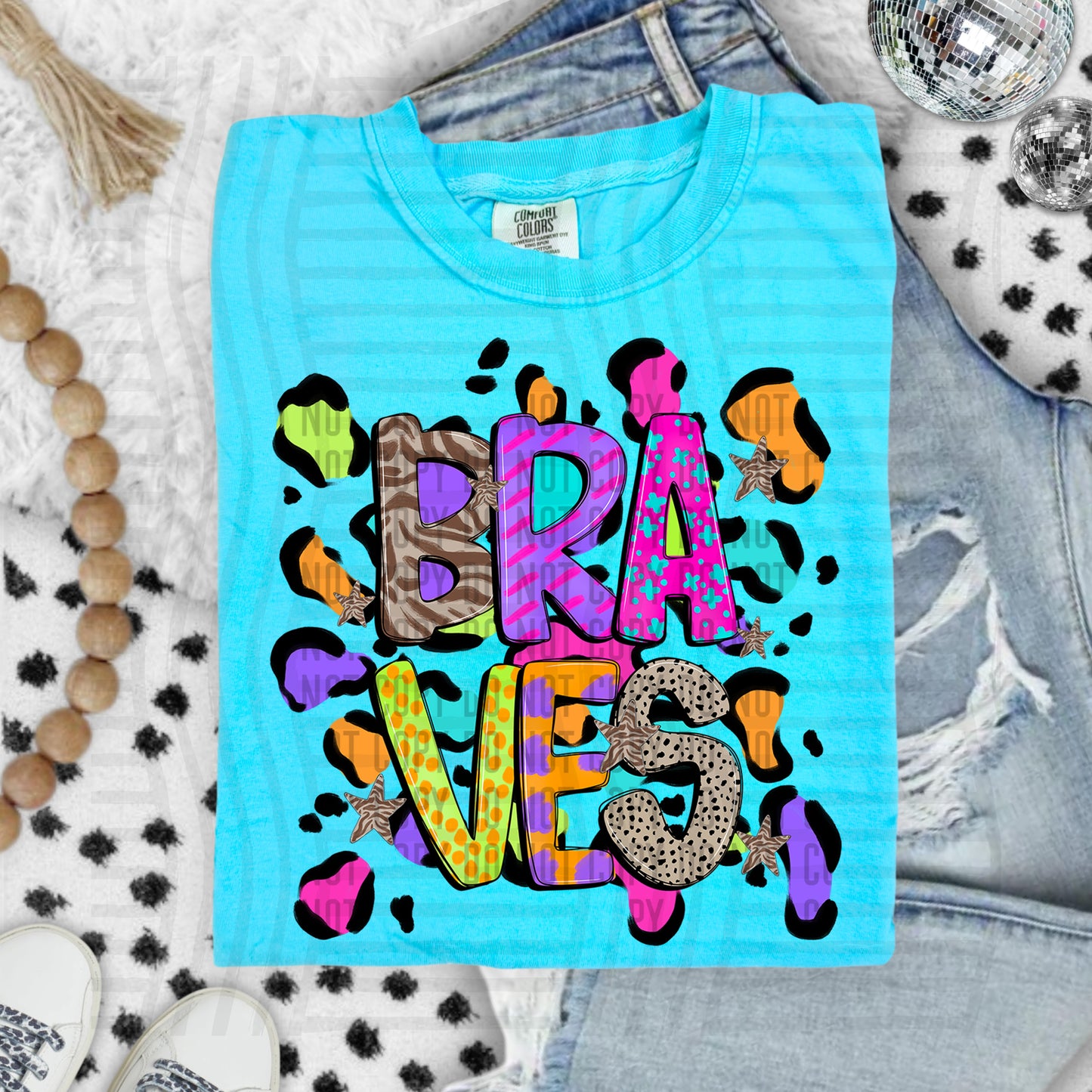 Funky Mix-Up Leopard Spot Mascots - Custom + Dropdown - 300 dpi Digital Download